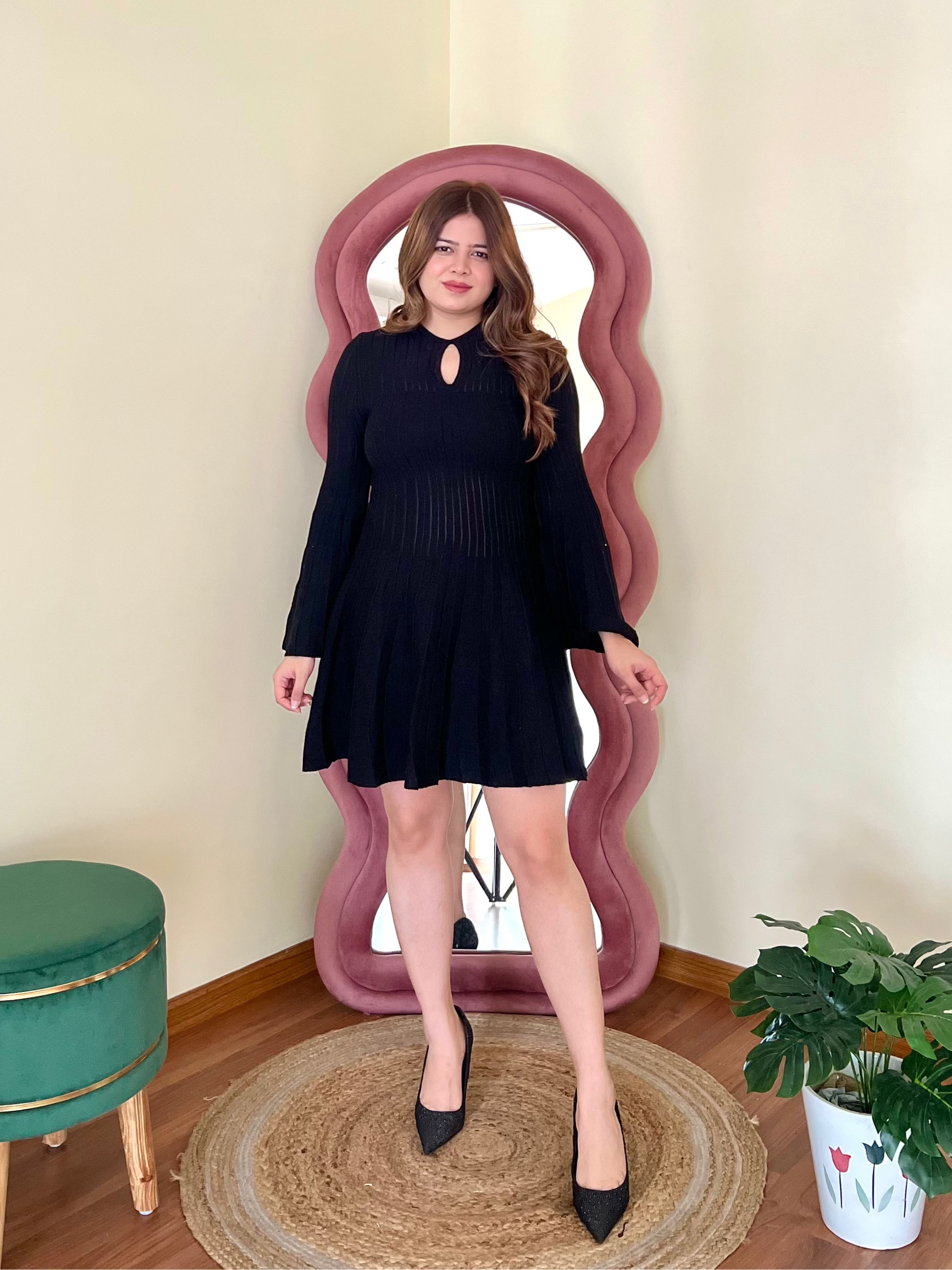 AUBREY RIBBED DRESS