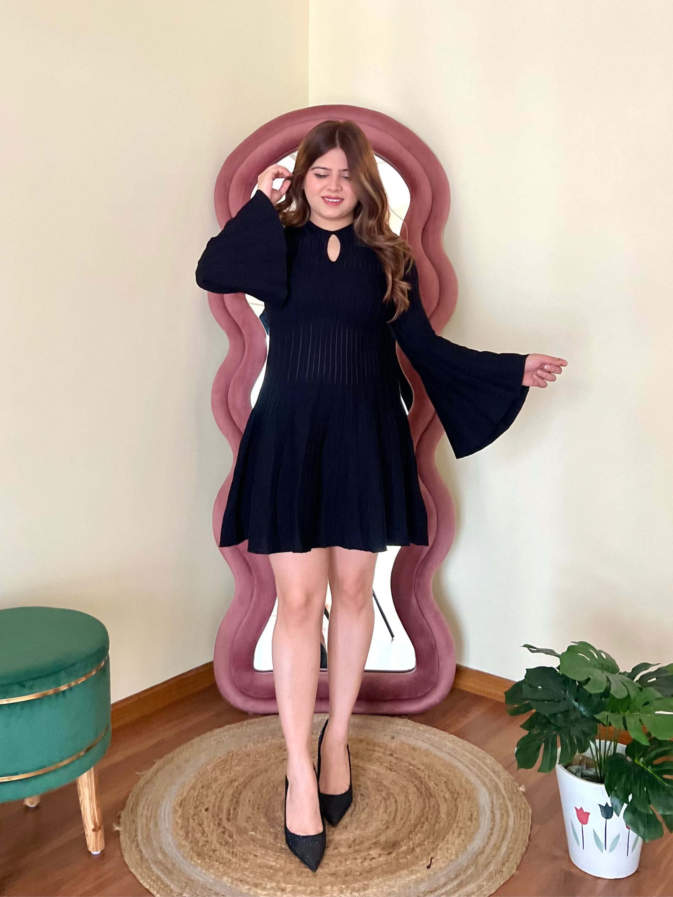 AUBREY RIBBED DRESS