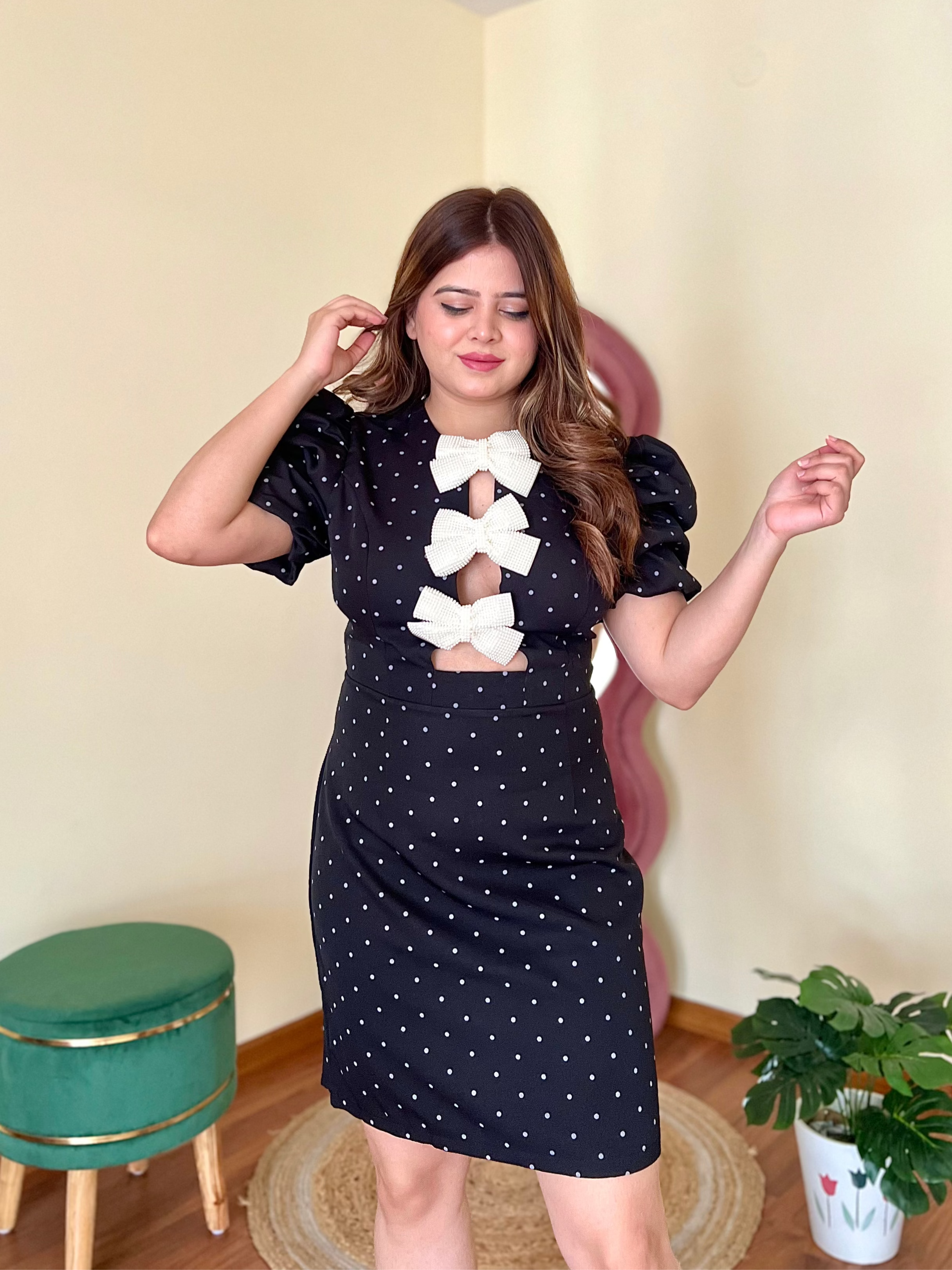 JACKIE BOW DRESS