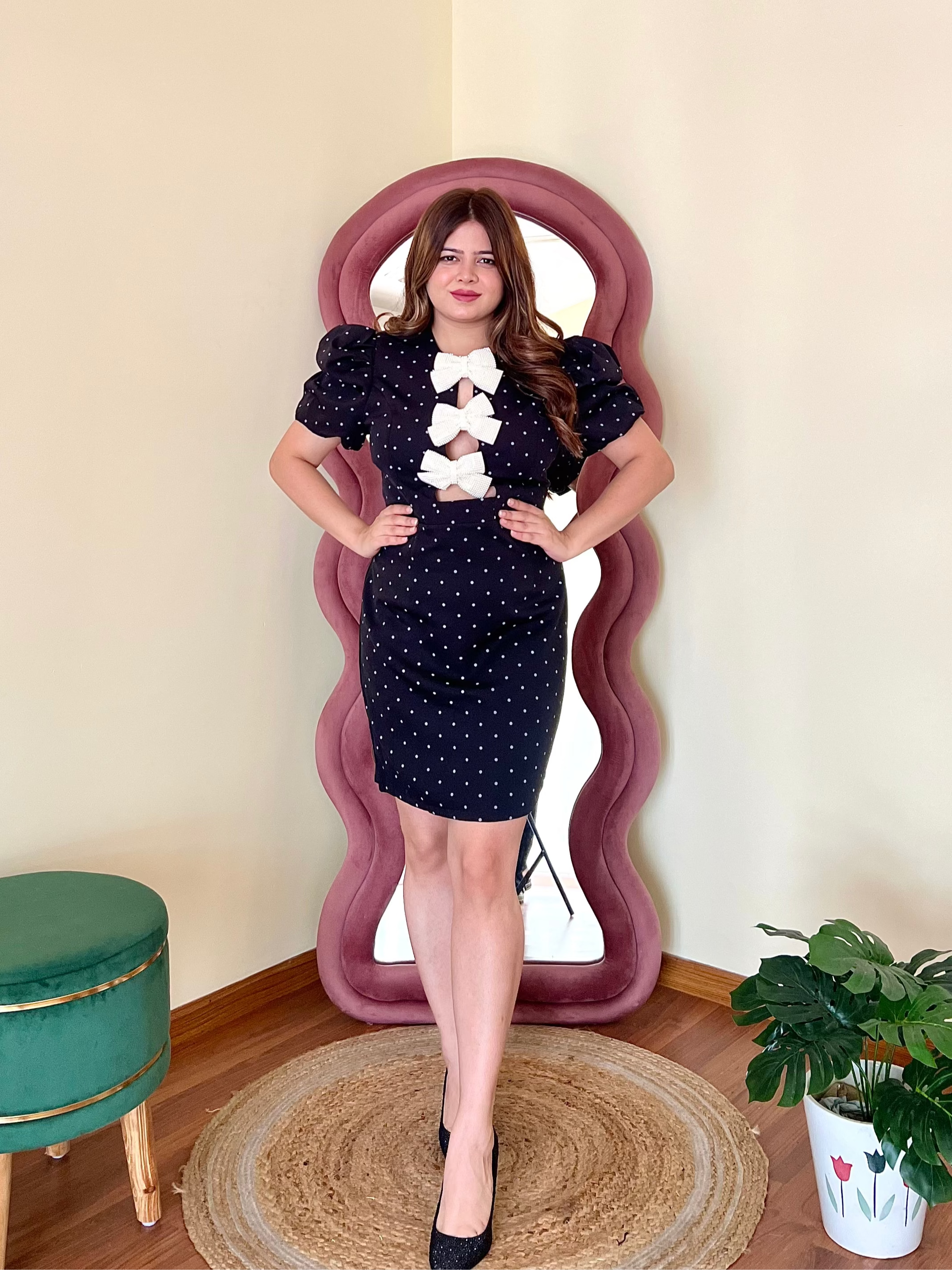 JACKIE BOW DRESS