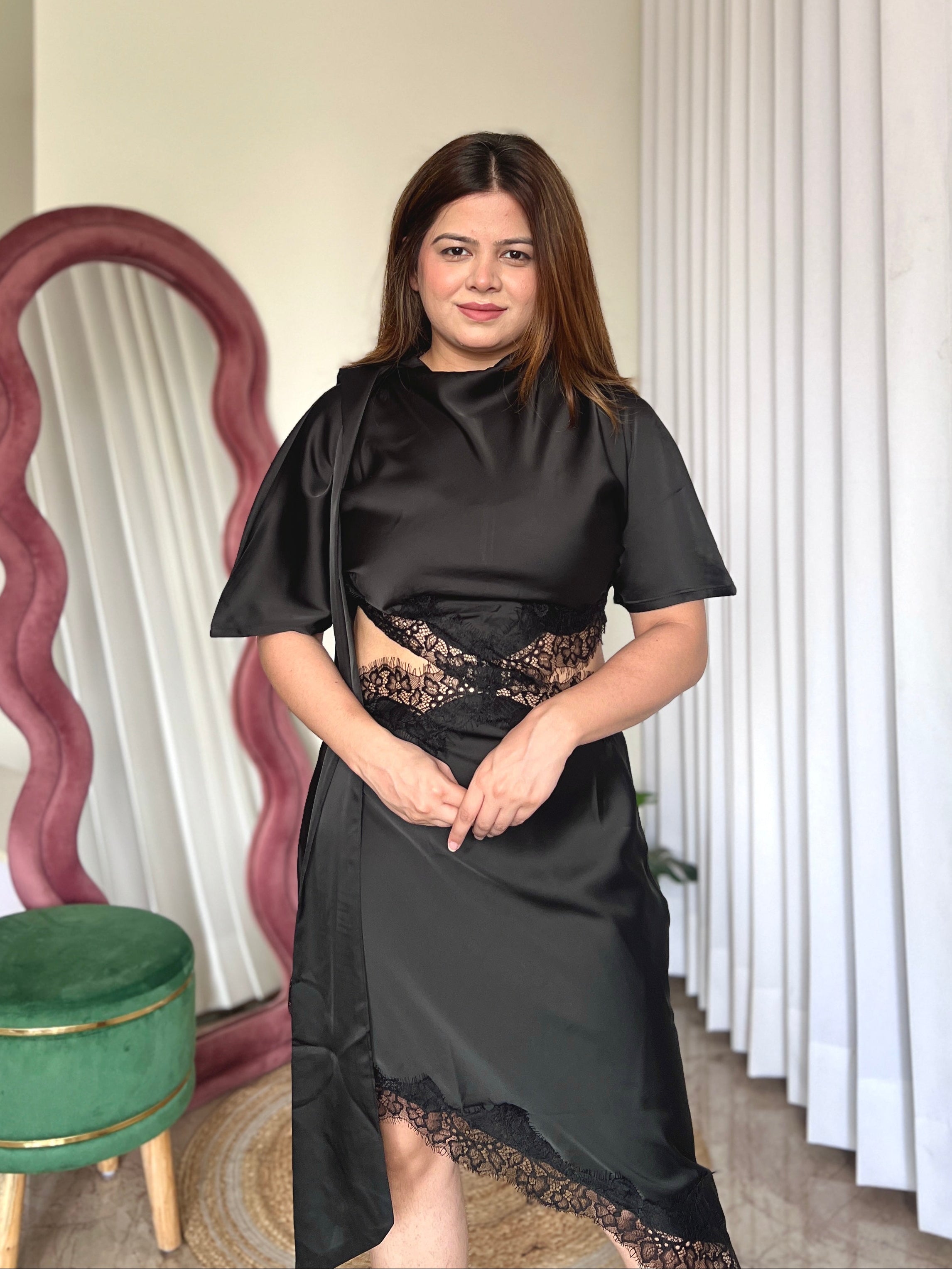 MINA SATIN DRESS