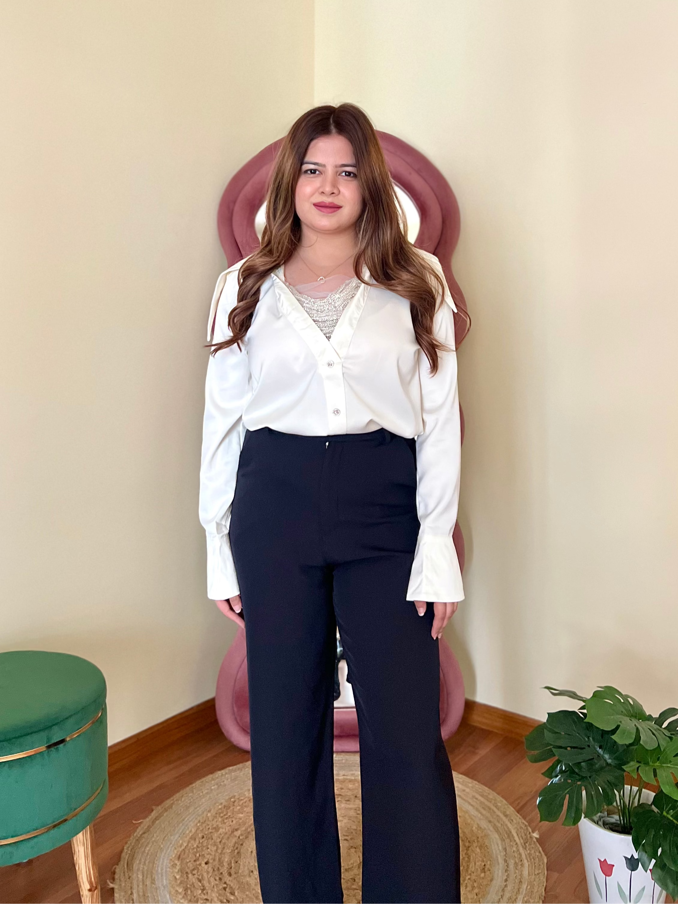 SYLVIE SATIN SHIRT