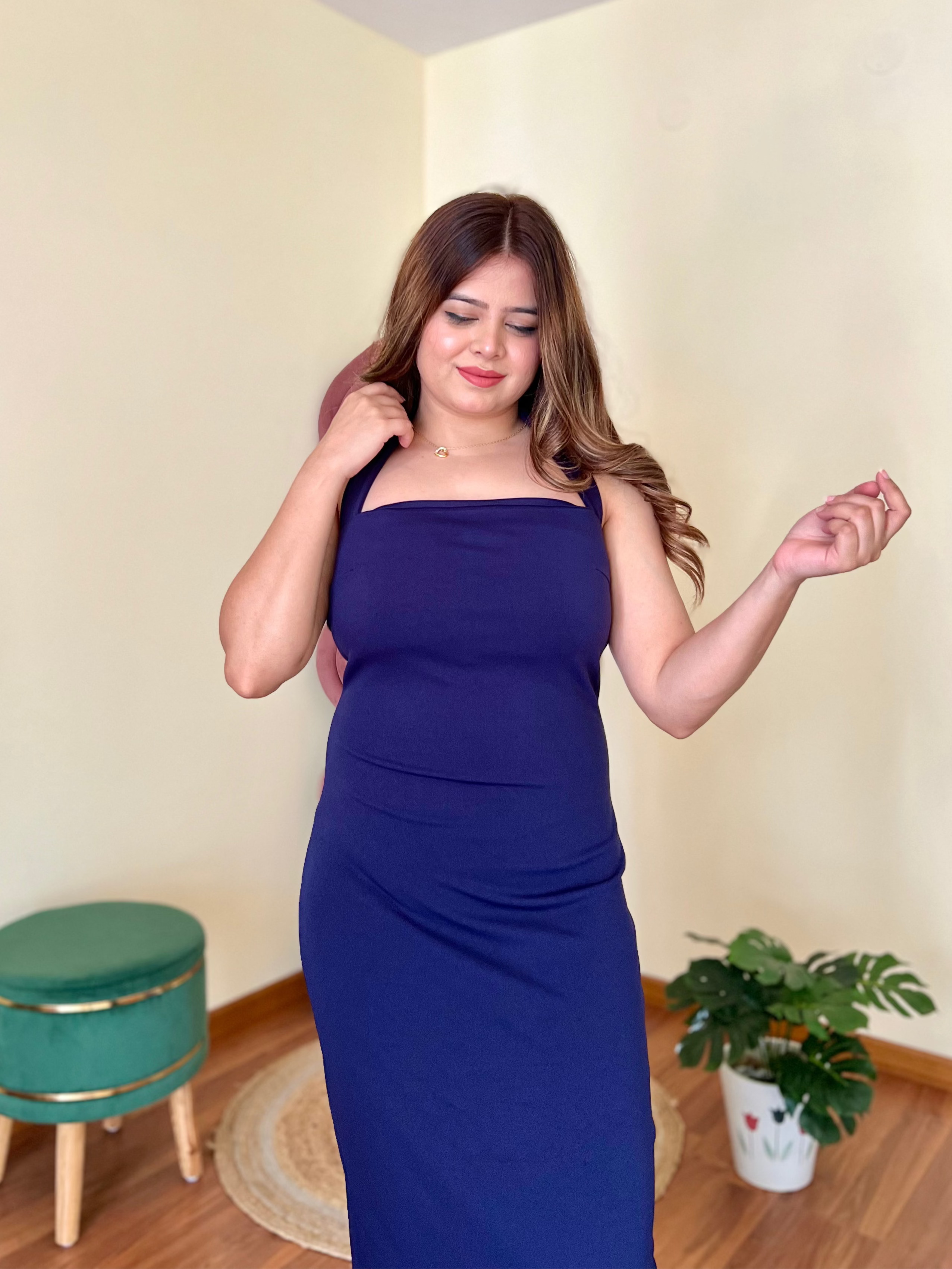 HAYLEY HALTER NECK DRESS