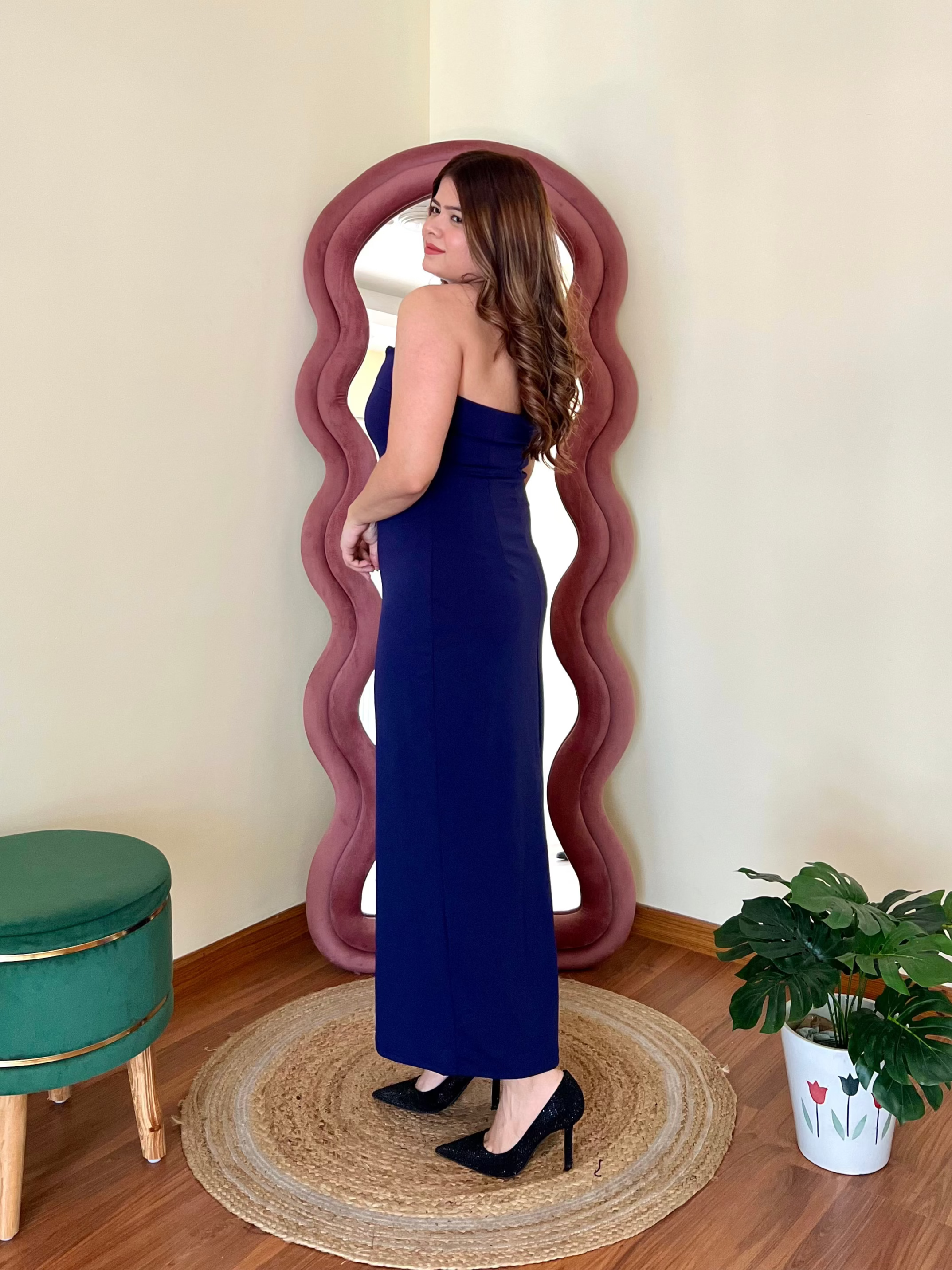 HAYLEY HALTER NECK DRESS