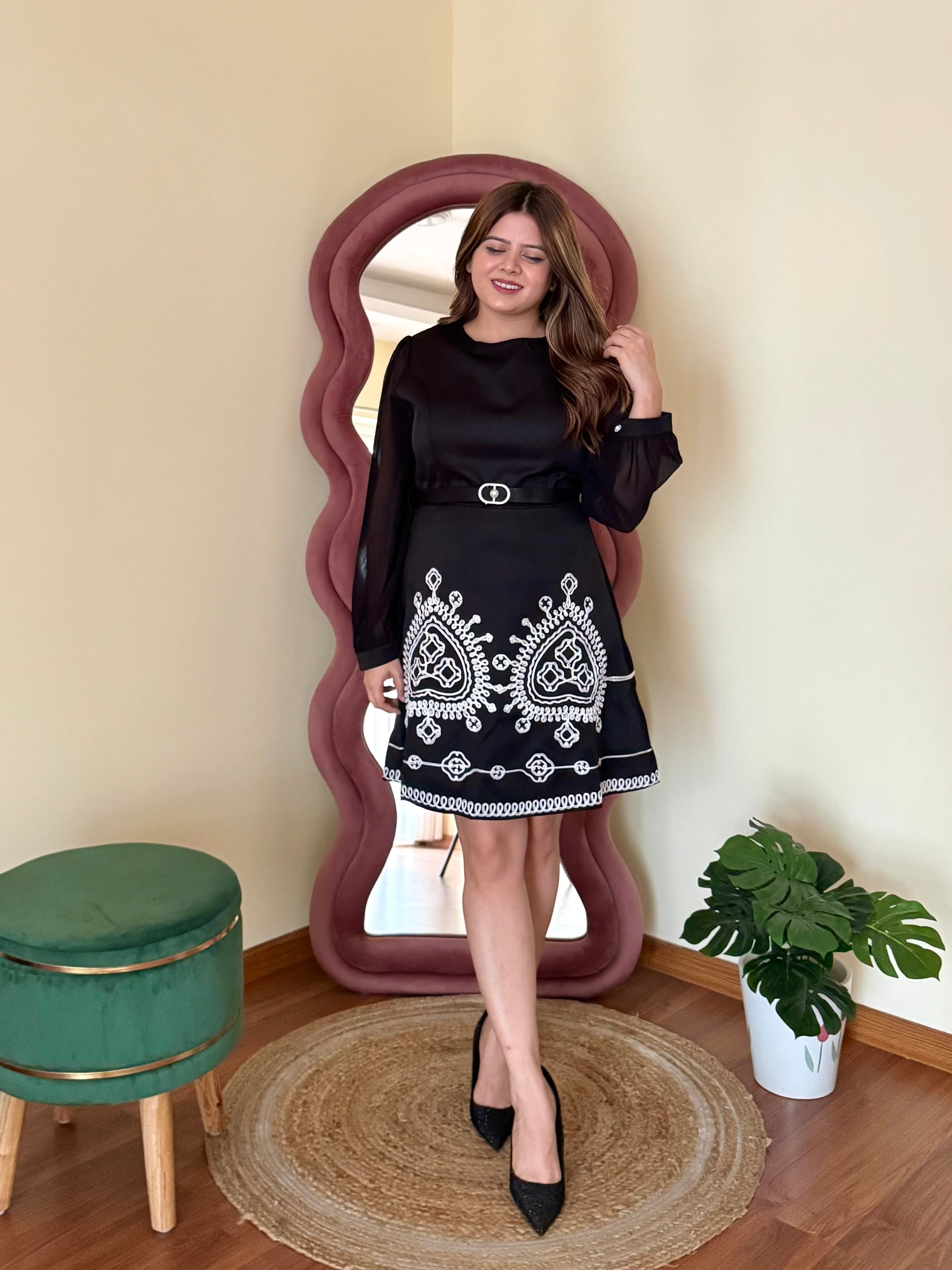 ZARIA EMBROIDERED DRESS