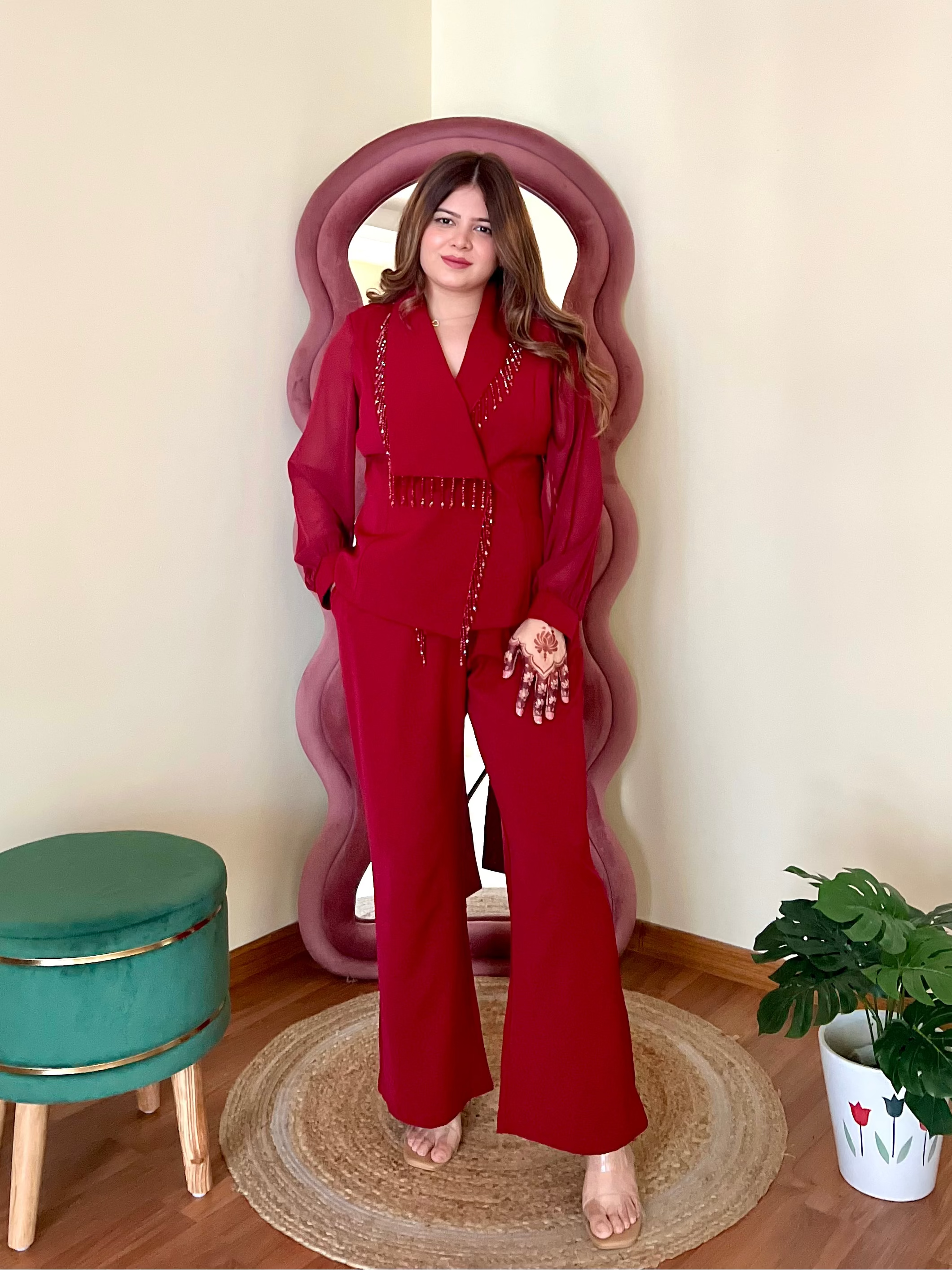 CHARLIE TASSLE BLAZER SET