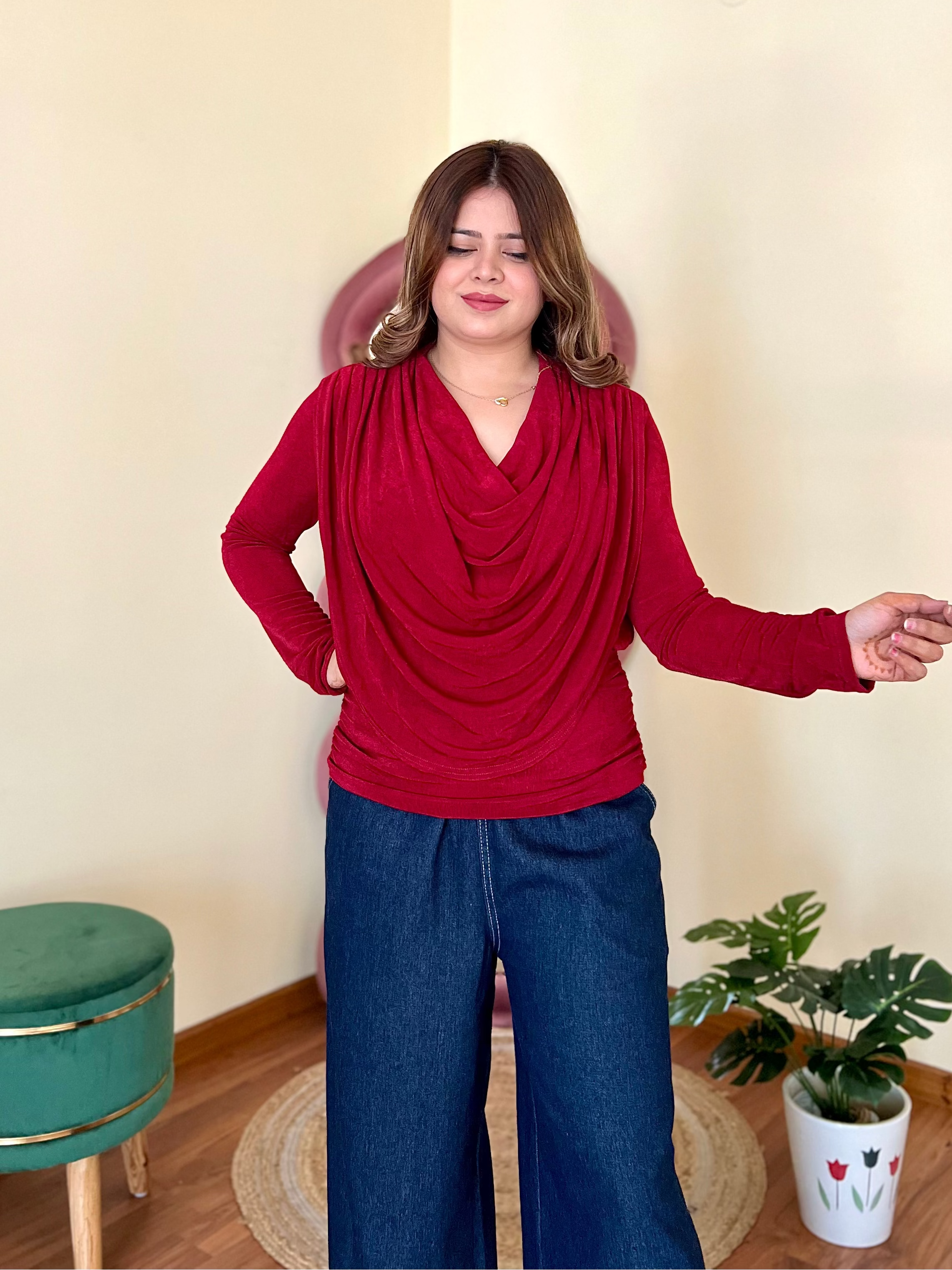 WINNIE COWL TOP