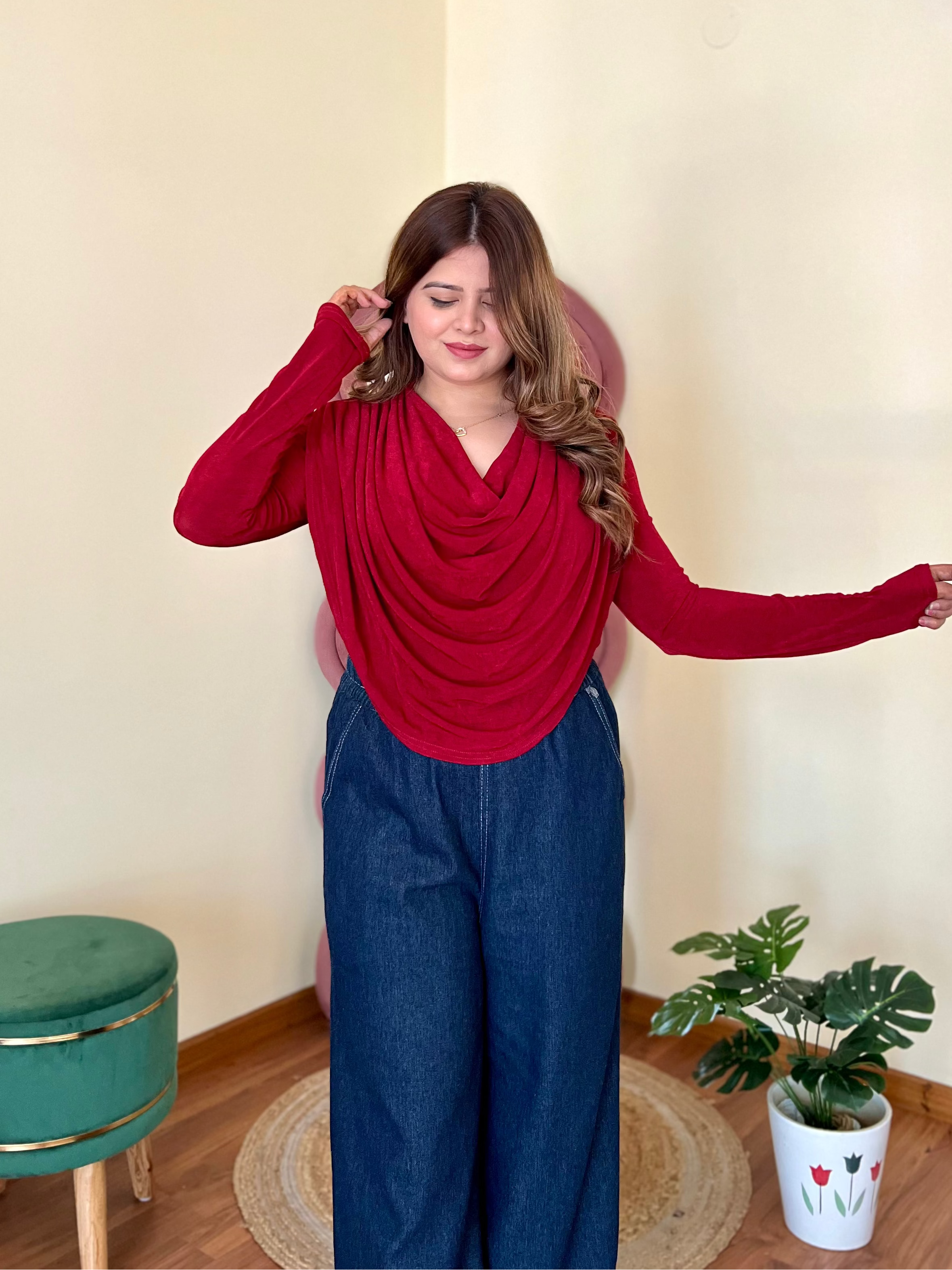 WINNIE COWL TOP