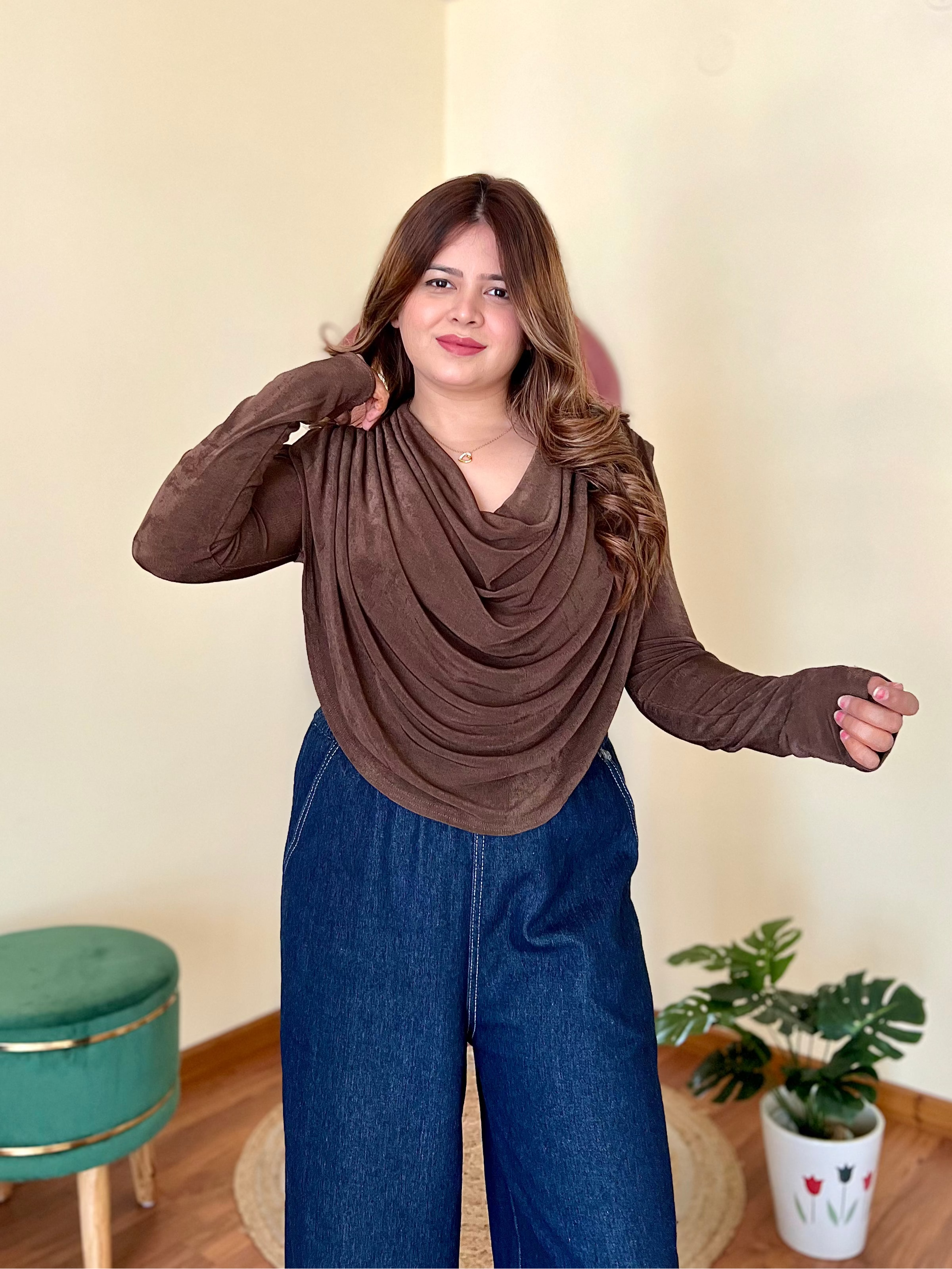 WINNIE COWL TOP