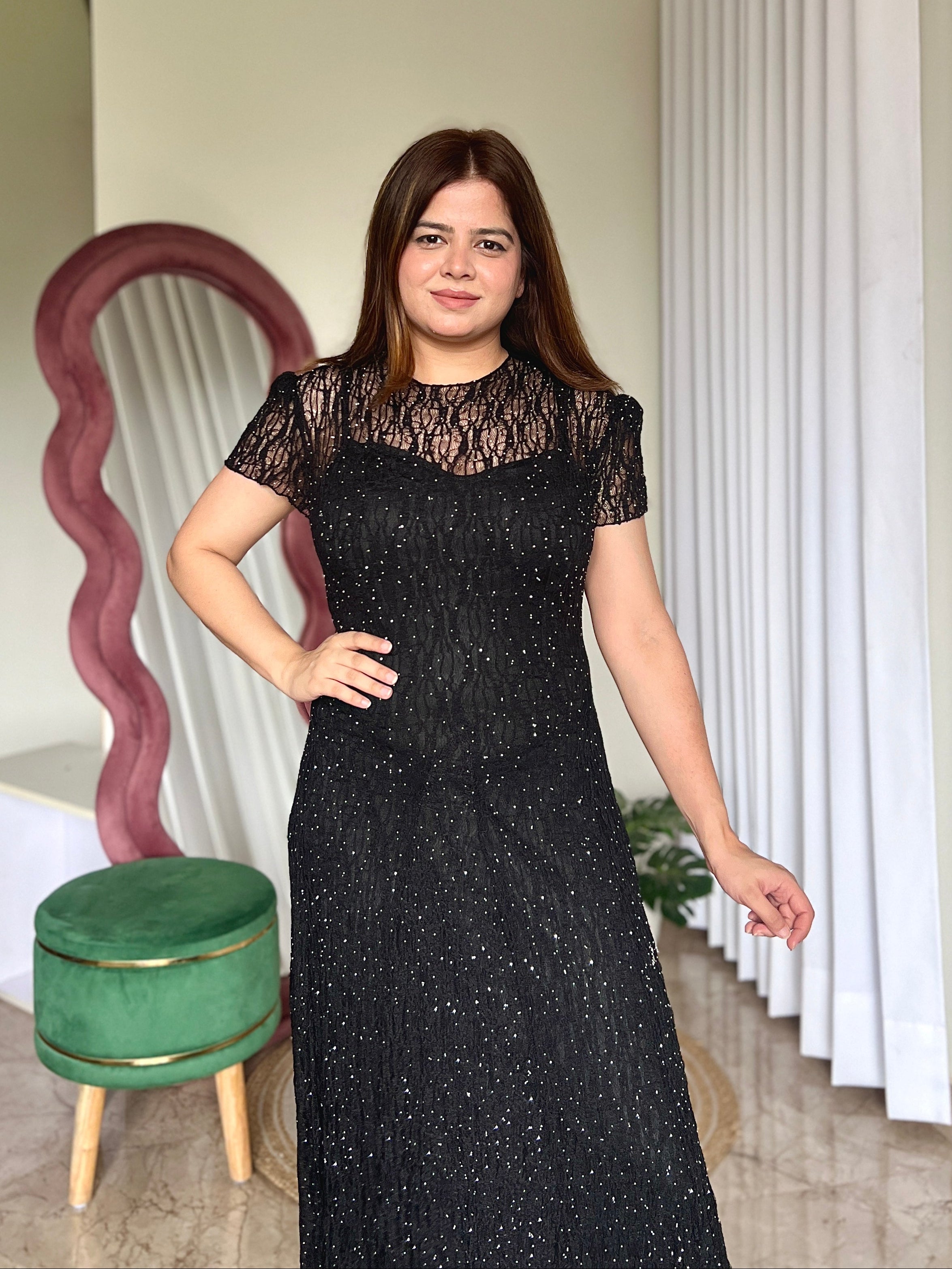 SHERPA MAXI PARTY DRESS