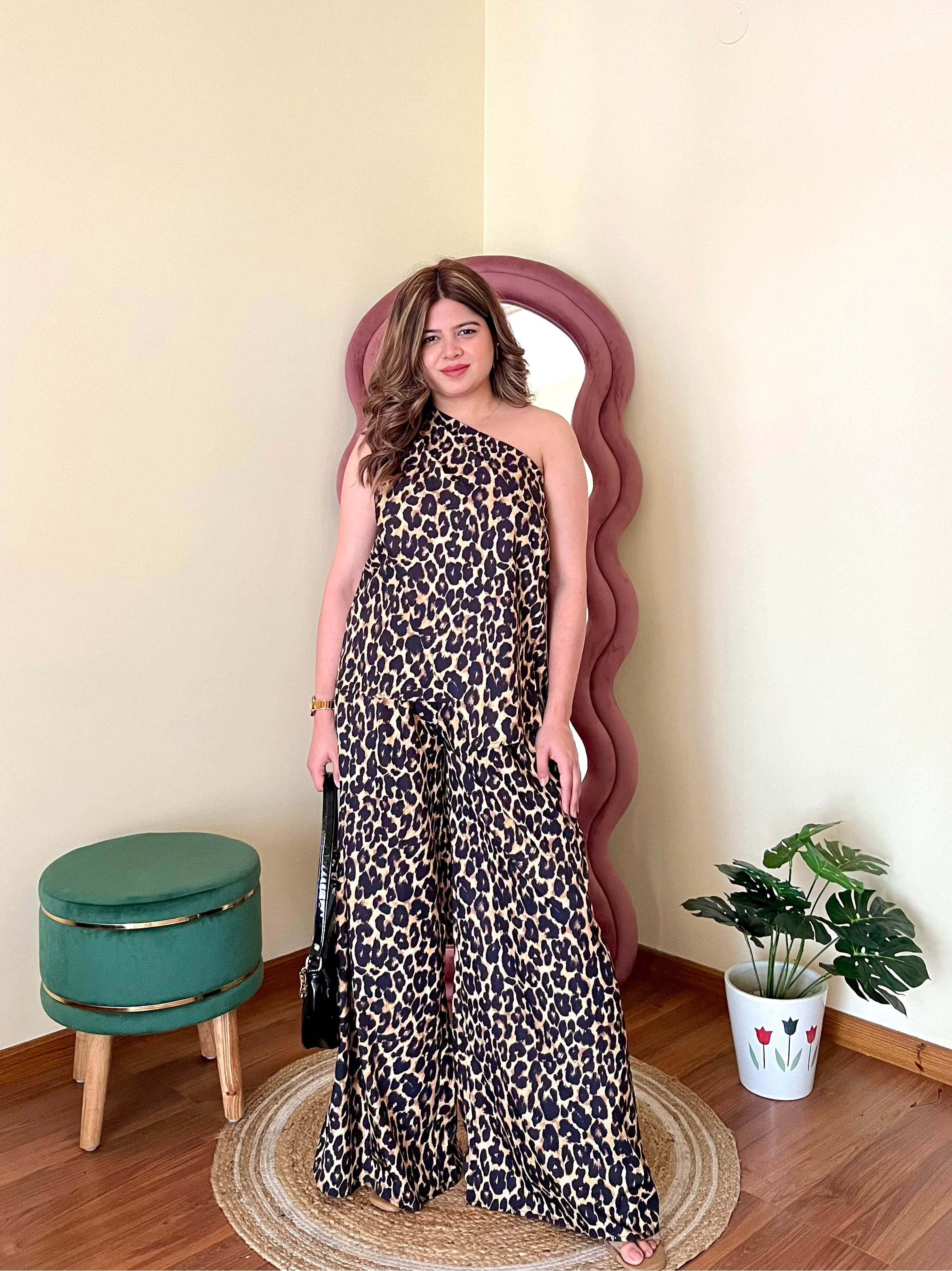 ELEGANCE LEOPARD COORD