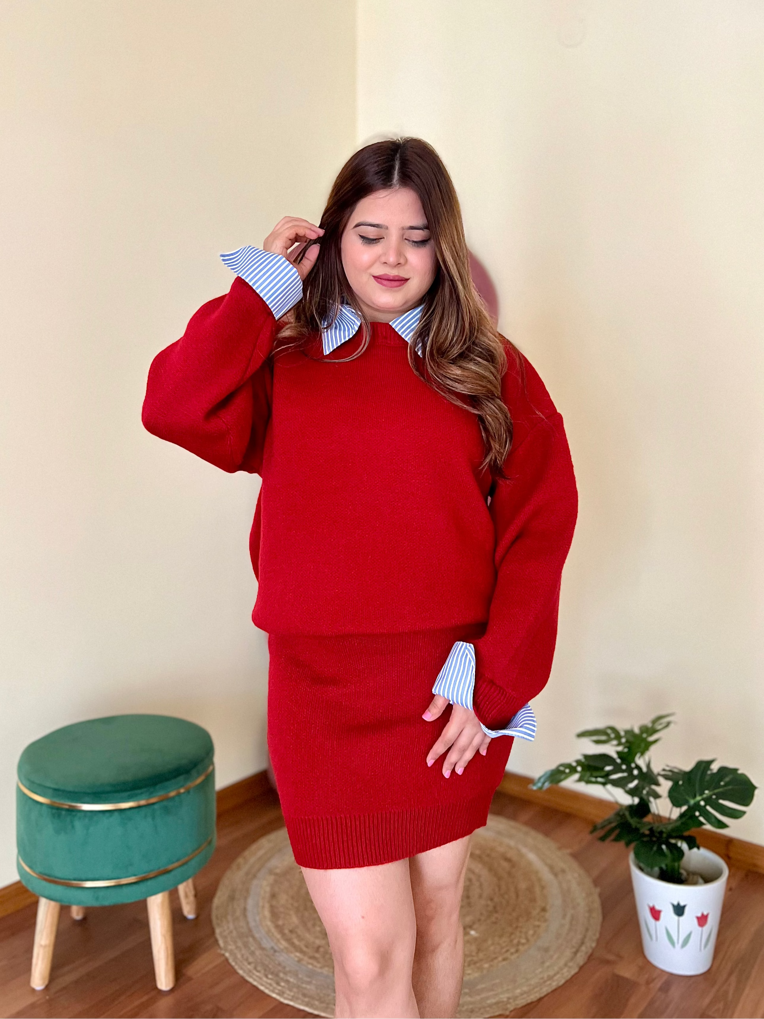 LOTTIE KNITTED SKIRT SET