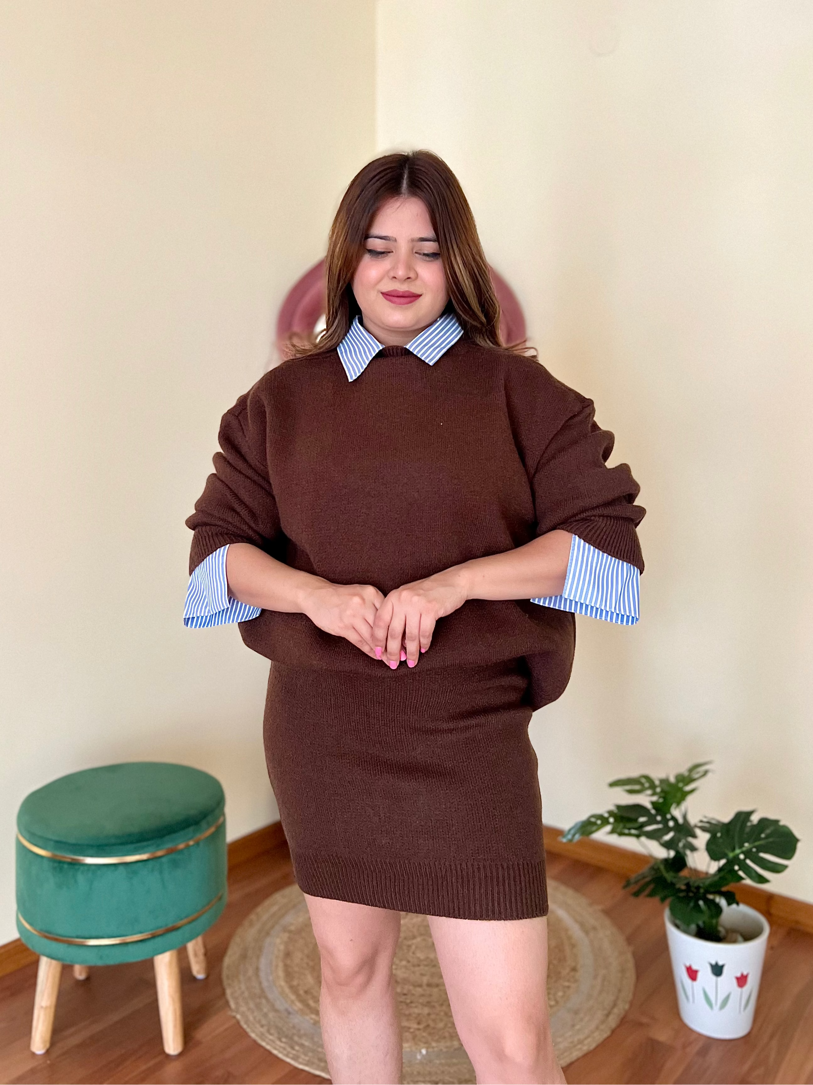 LOTTIE KNITTED SKIRT SET