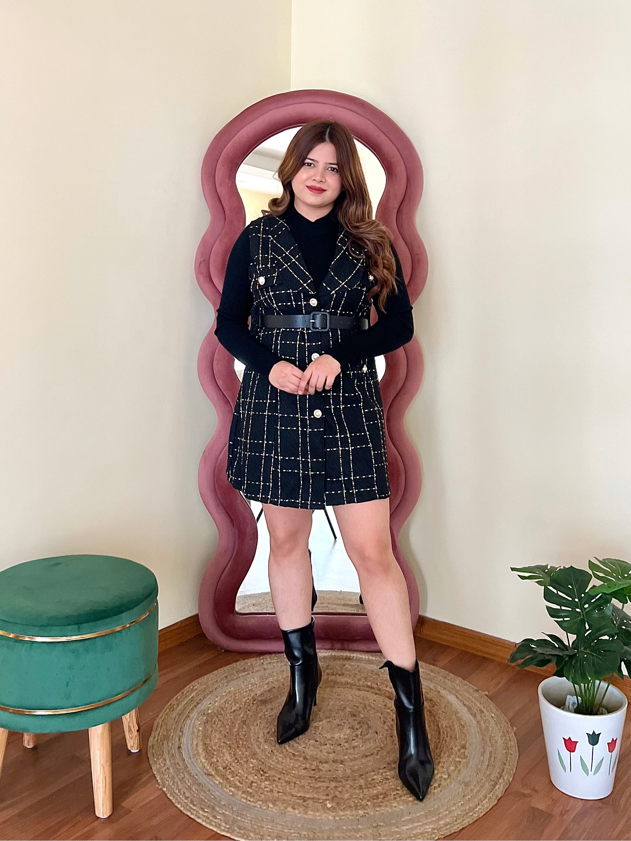 PERRY TWEED 3PC DRESS