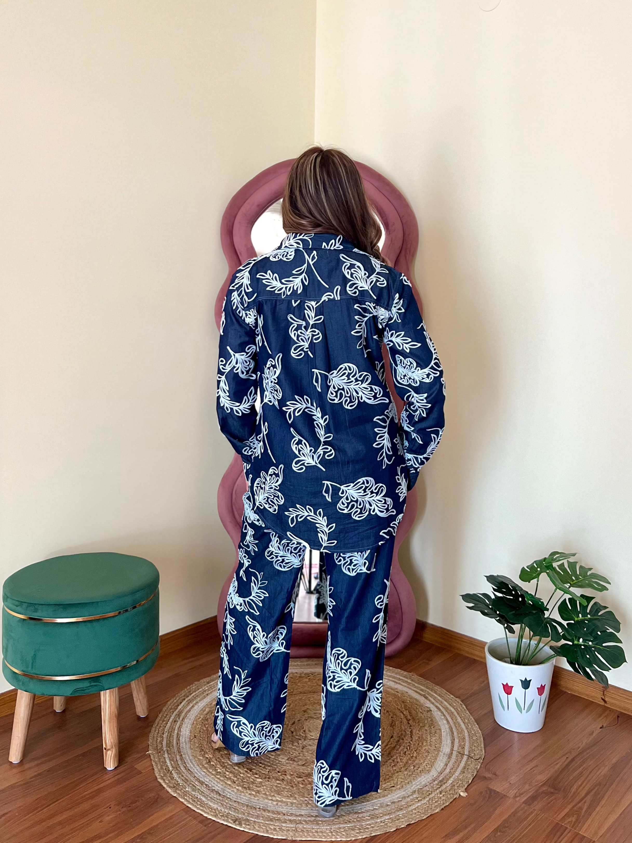 POLLY DENIM WASH COORD