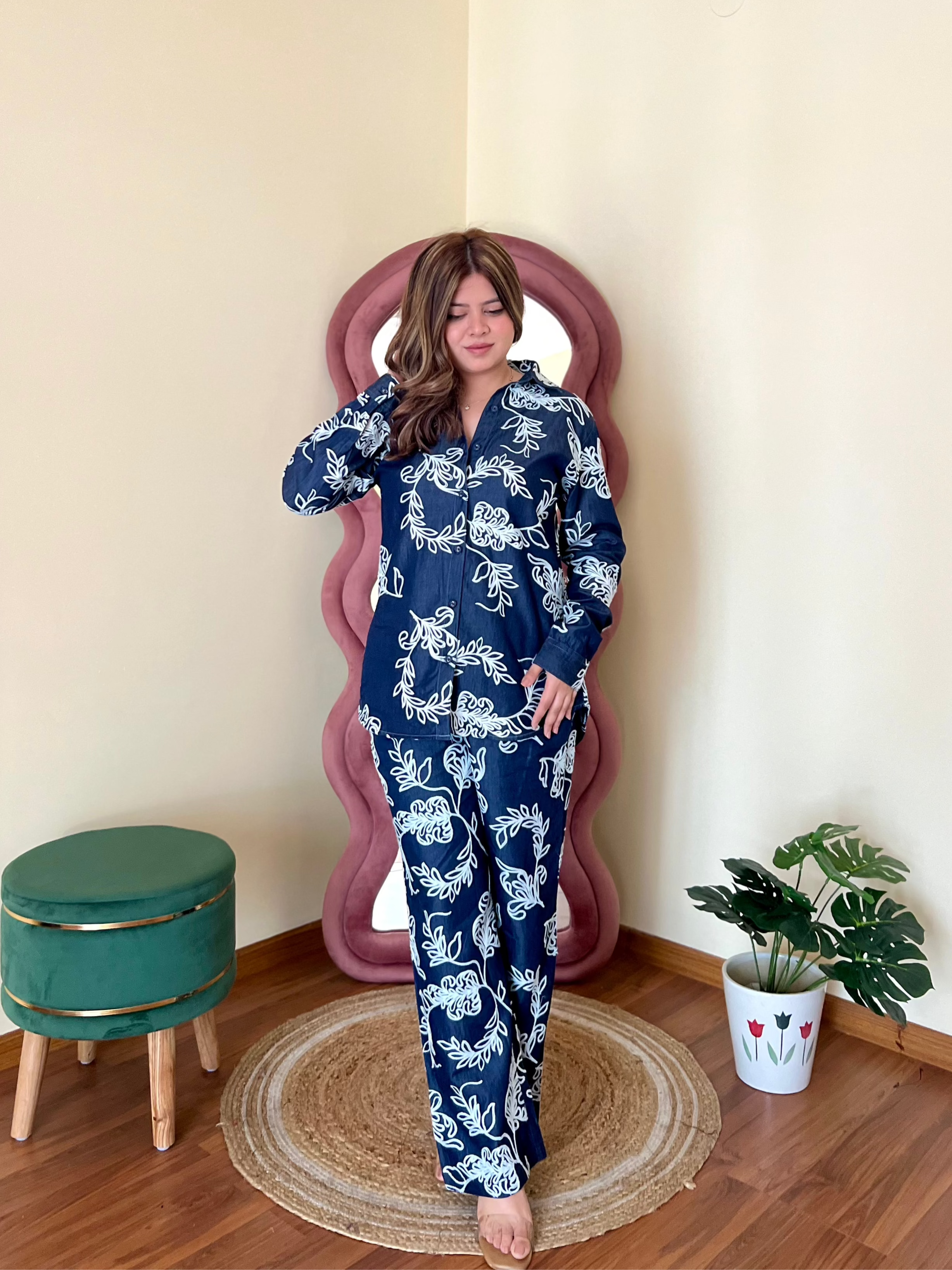 POLLY DENIM WASH COORD