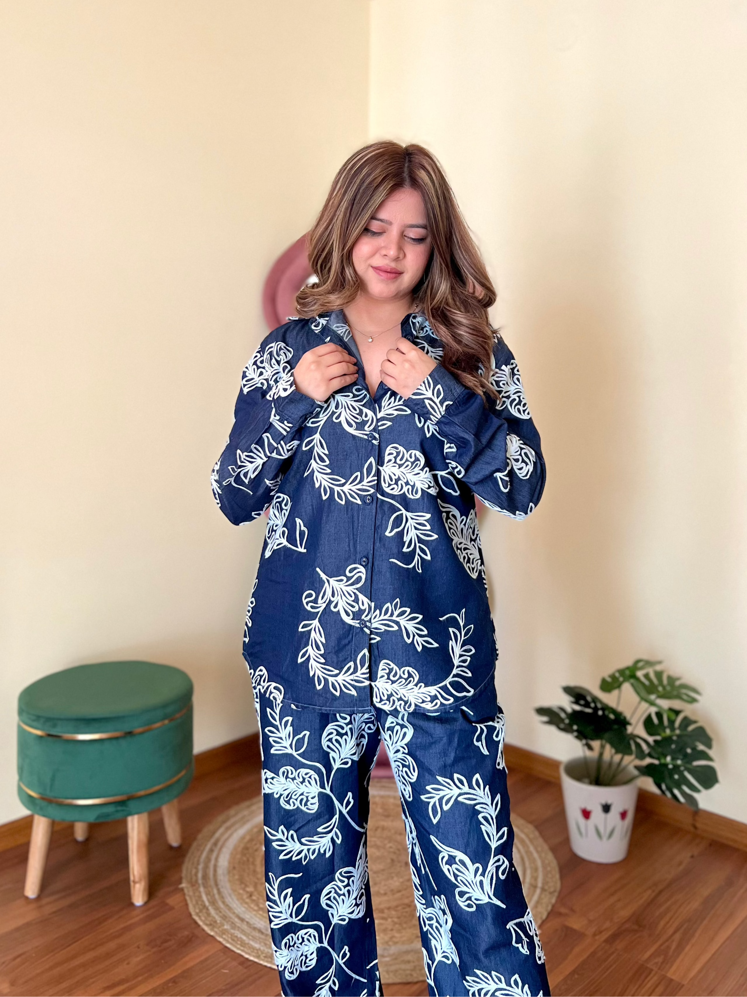 POLLY DENIM WASH COORD