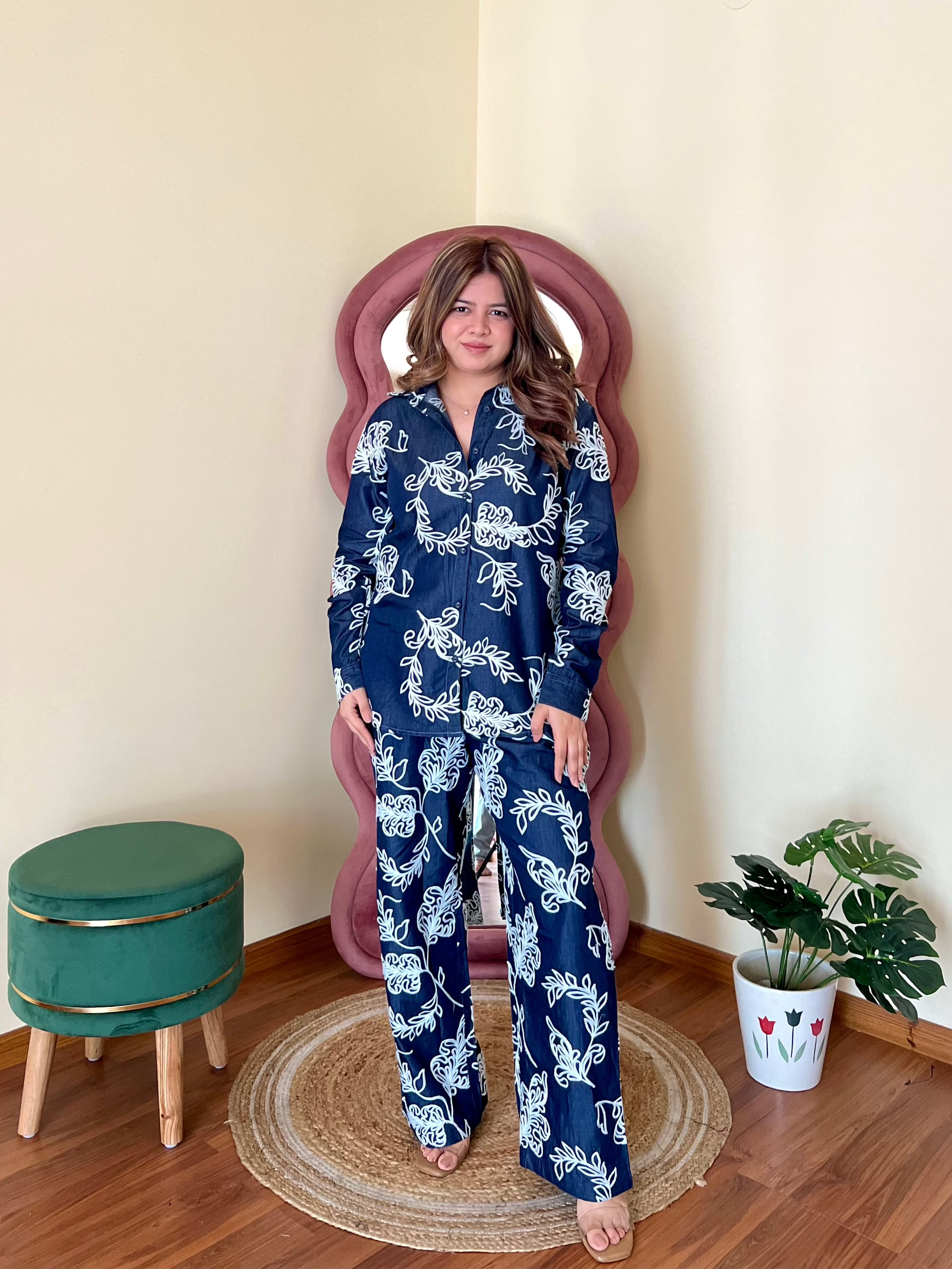 POLLY DENIM WASH COORD