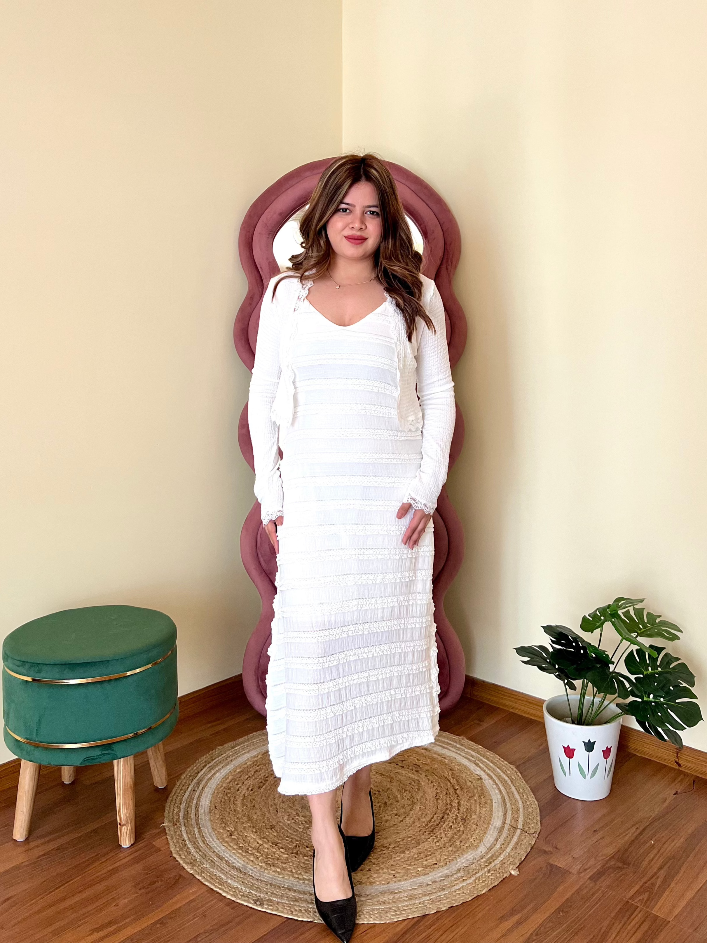 SENORITA RUFFLE 2PC DRESS