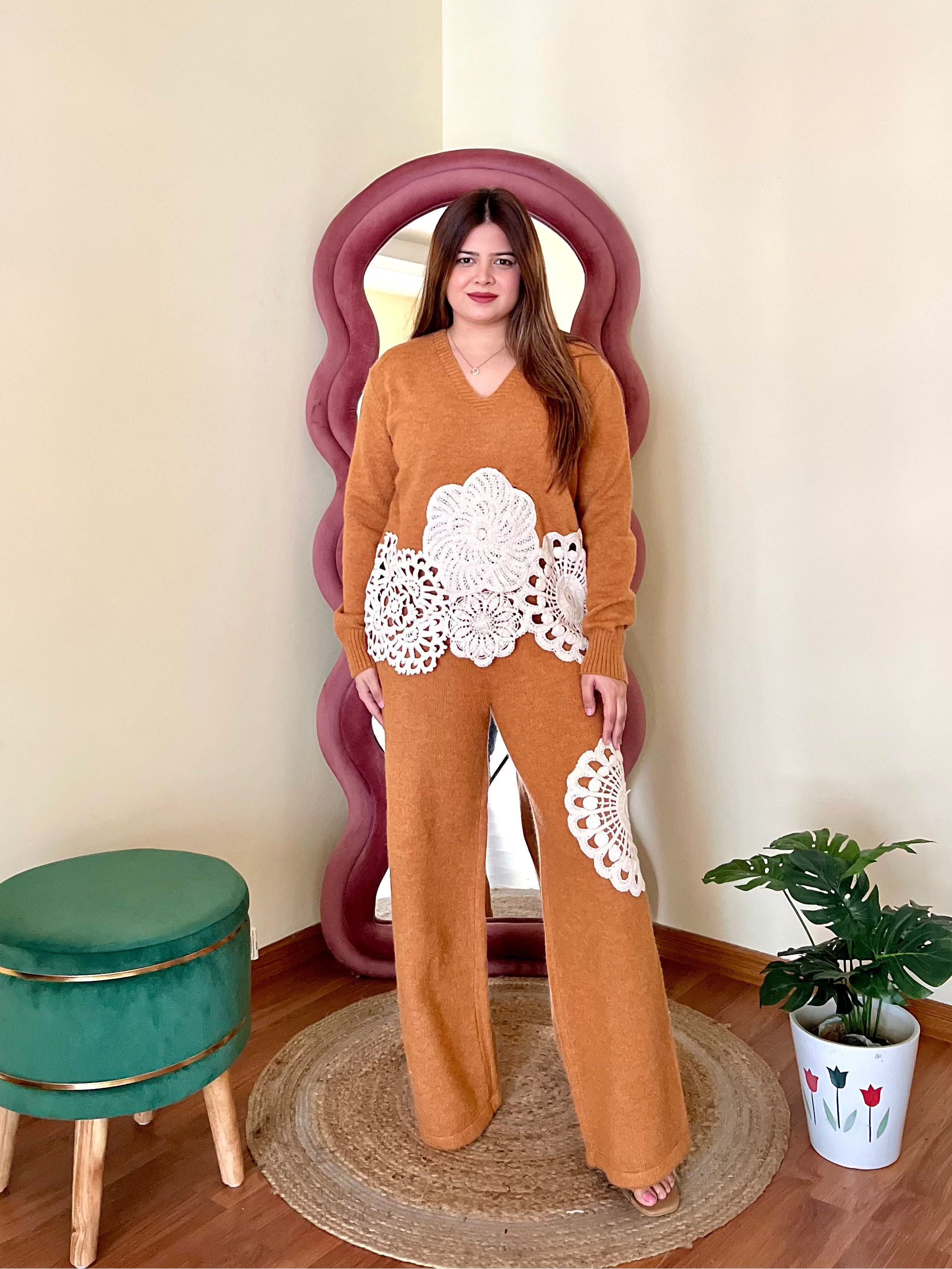 MIRANDA CROCHET WOOLEN COORD