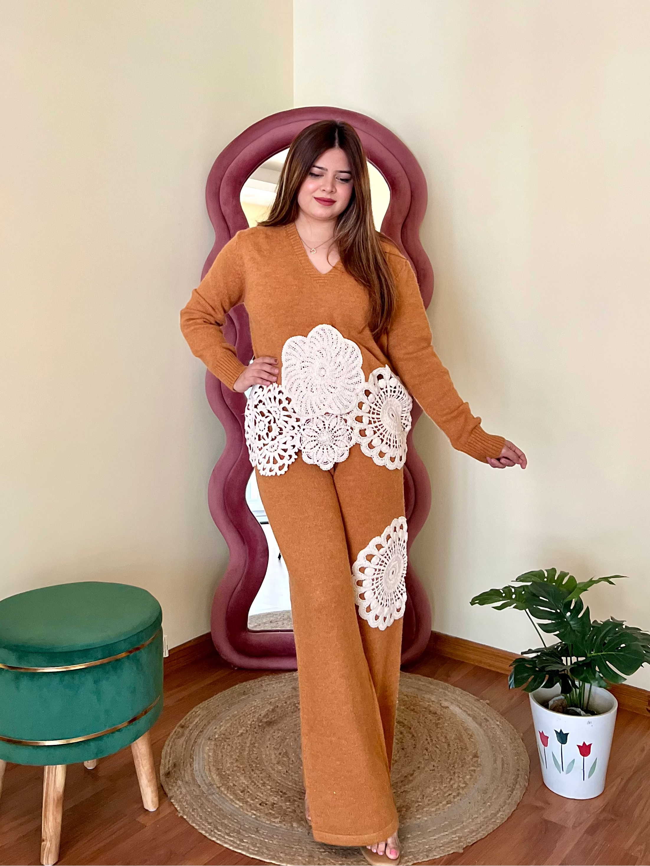 MIRANDA CROCHET WOOLEN COORD