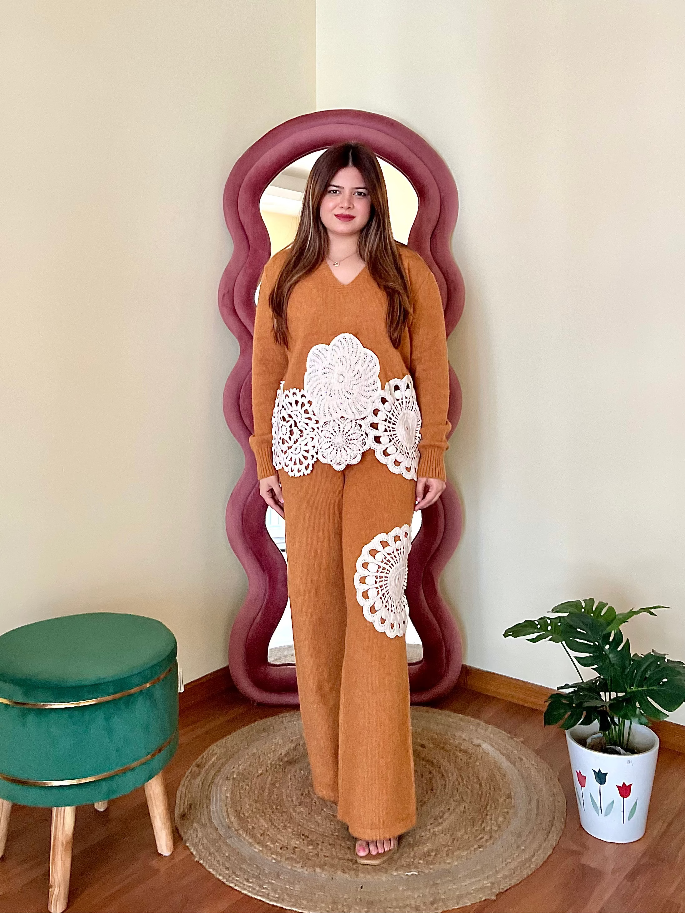 MIRANDA CROCHET WOOLEN COORD