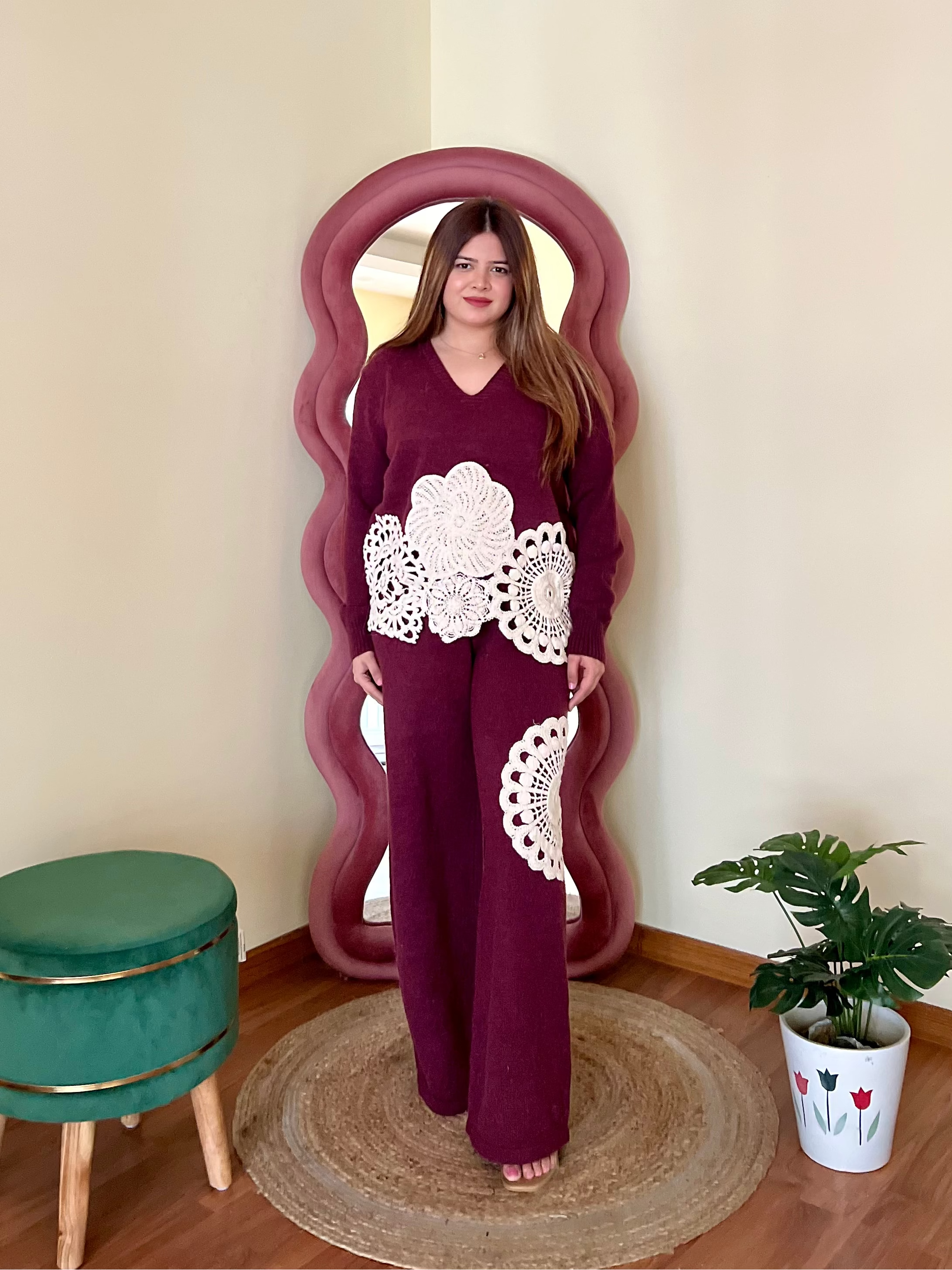 MIRANDA CROCHET WOOLEN COORD