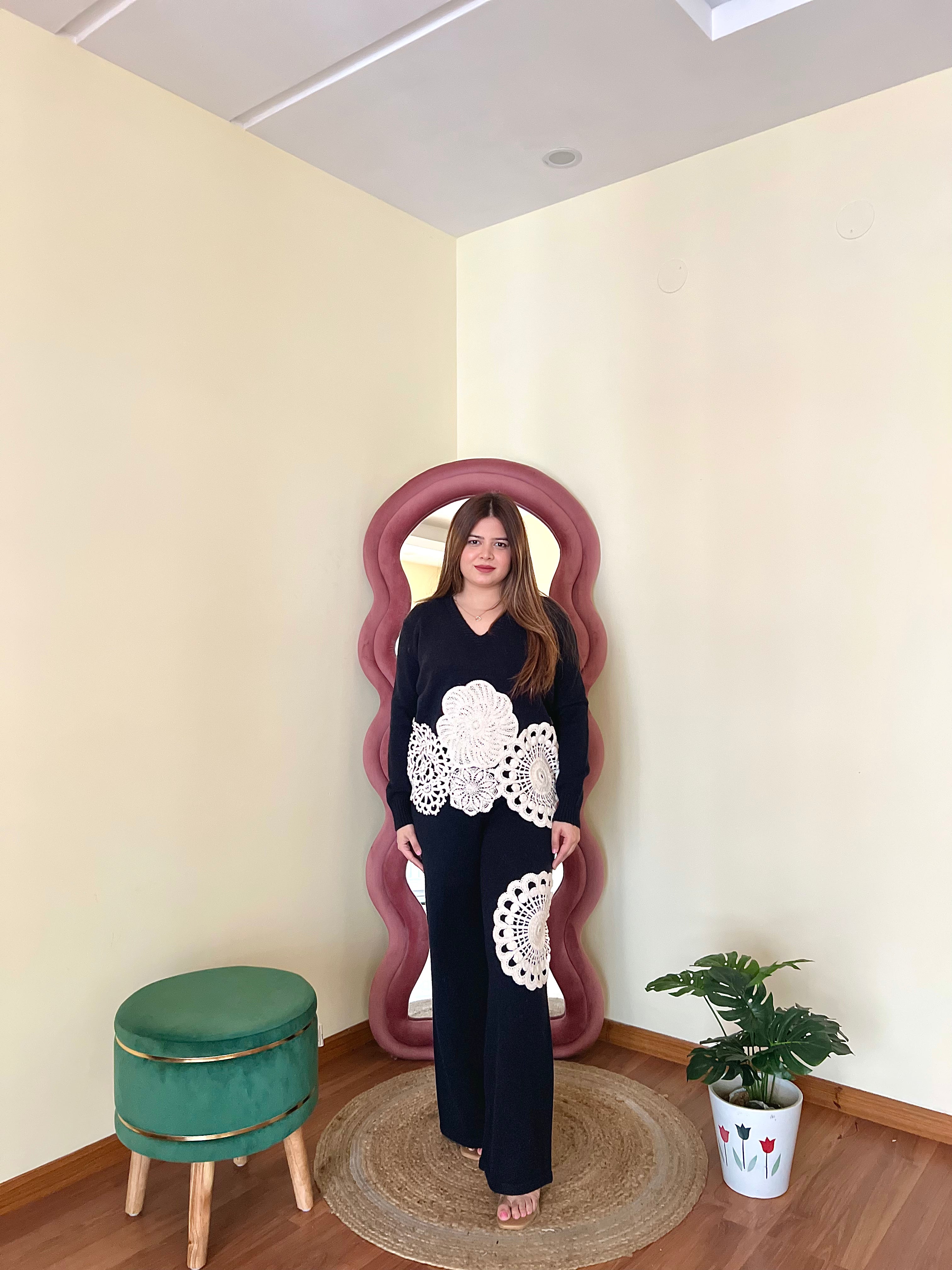 MIRANDA CROCHET WOOLEN COORD