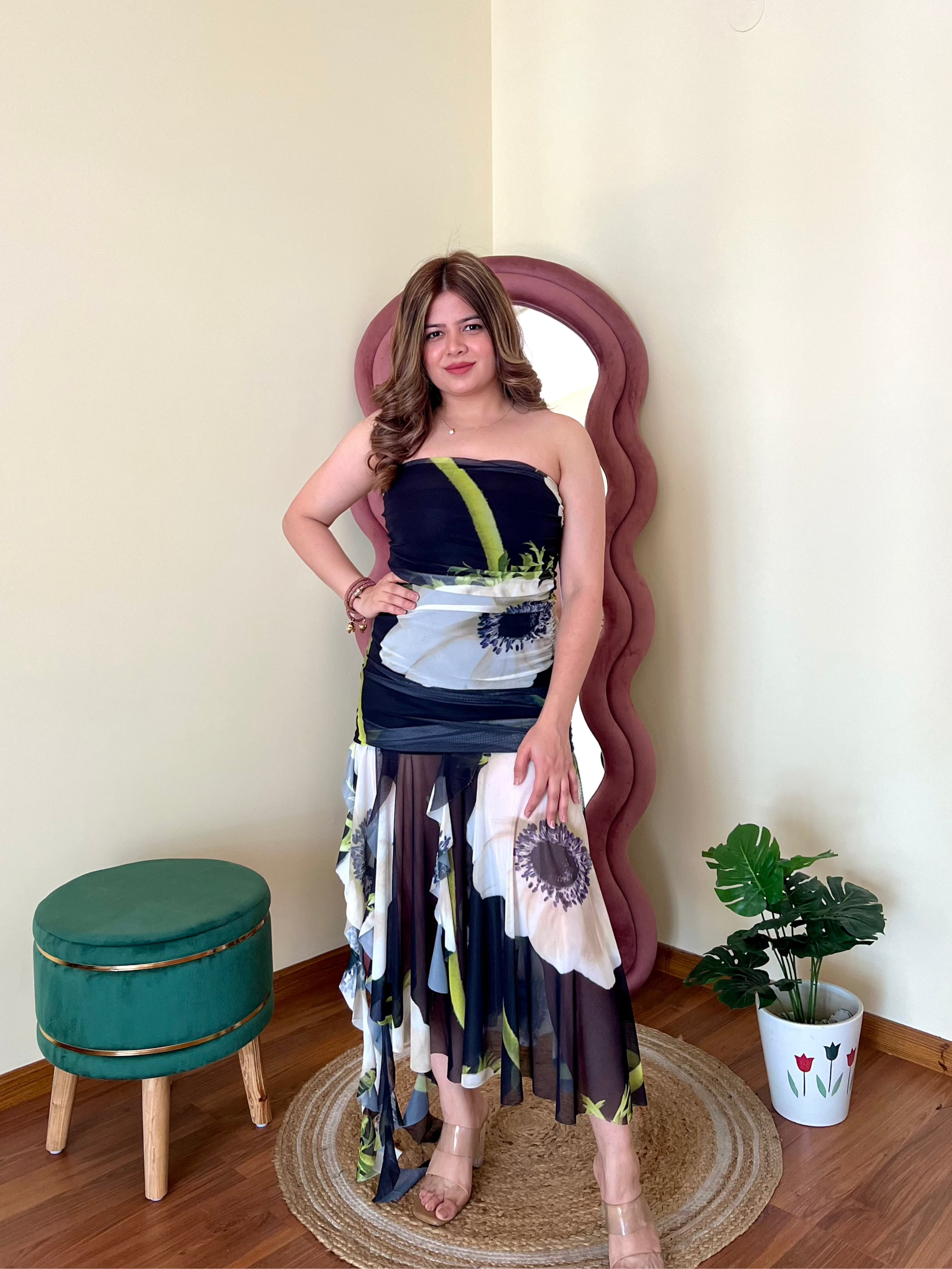 KELLY MESH TUBE DRESS