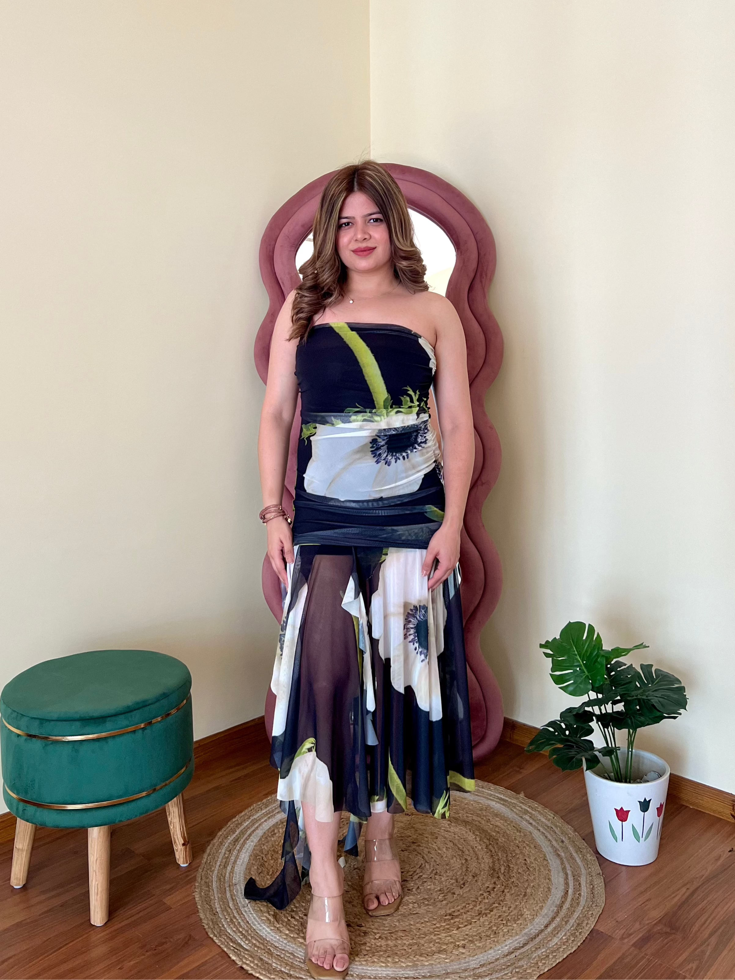 KELLY MESH TUBE DRESS