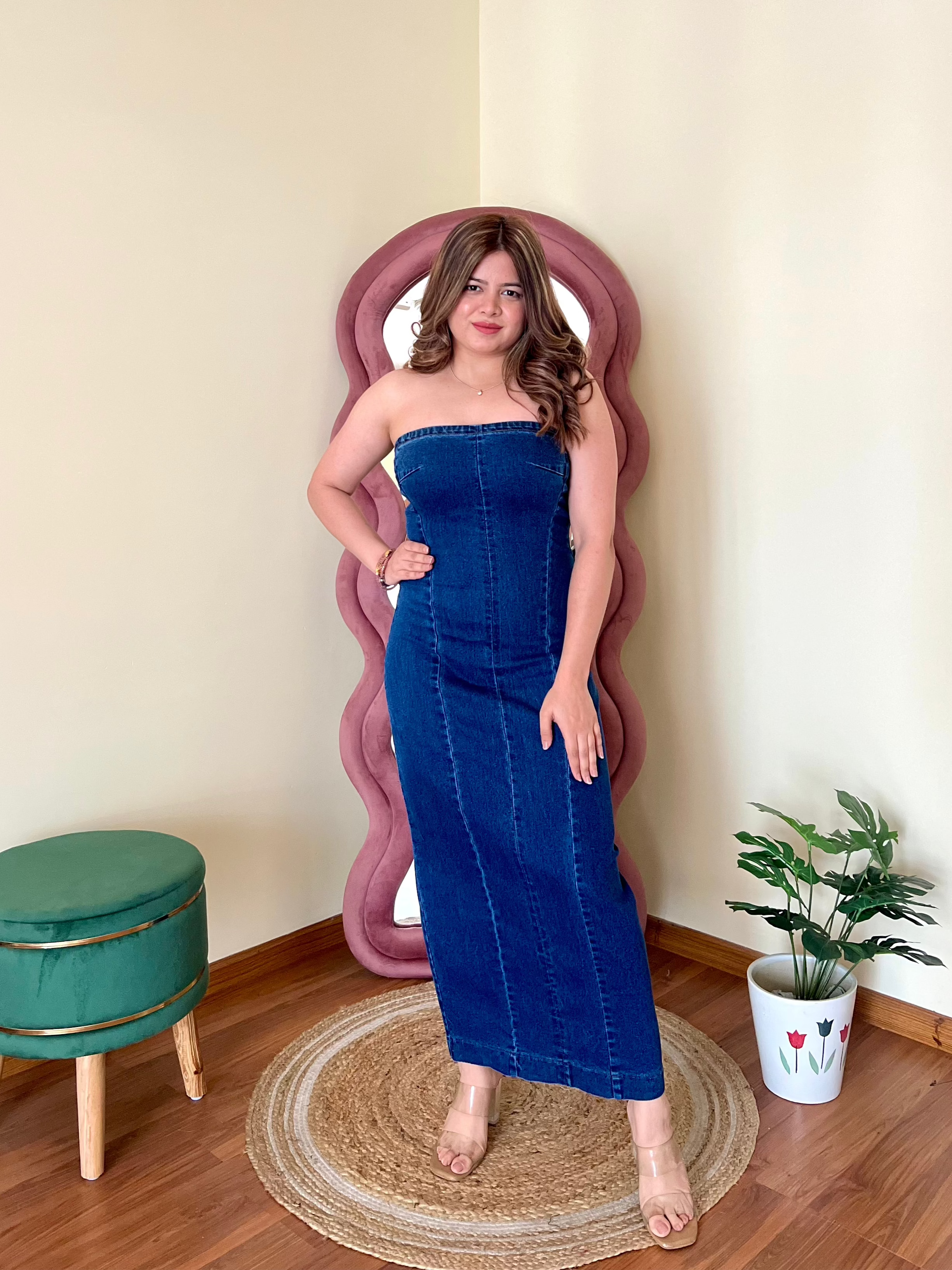 LANA DENIM DRESS