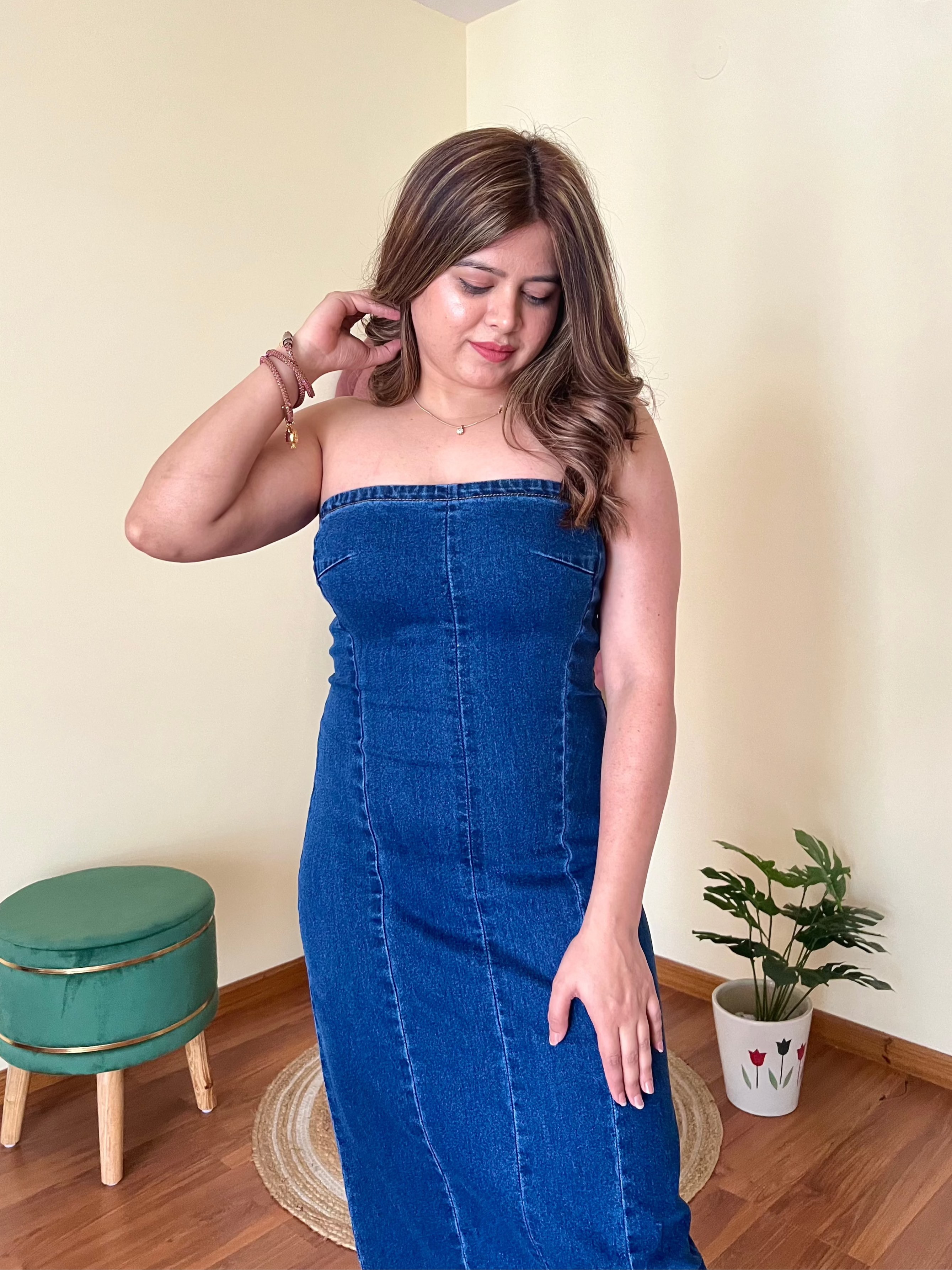 LANA DENIM DRESS