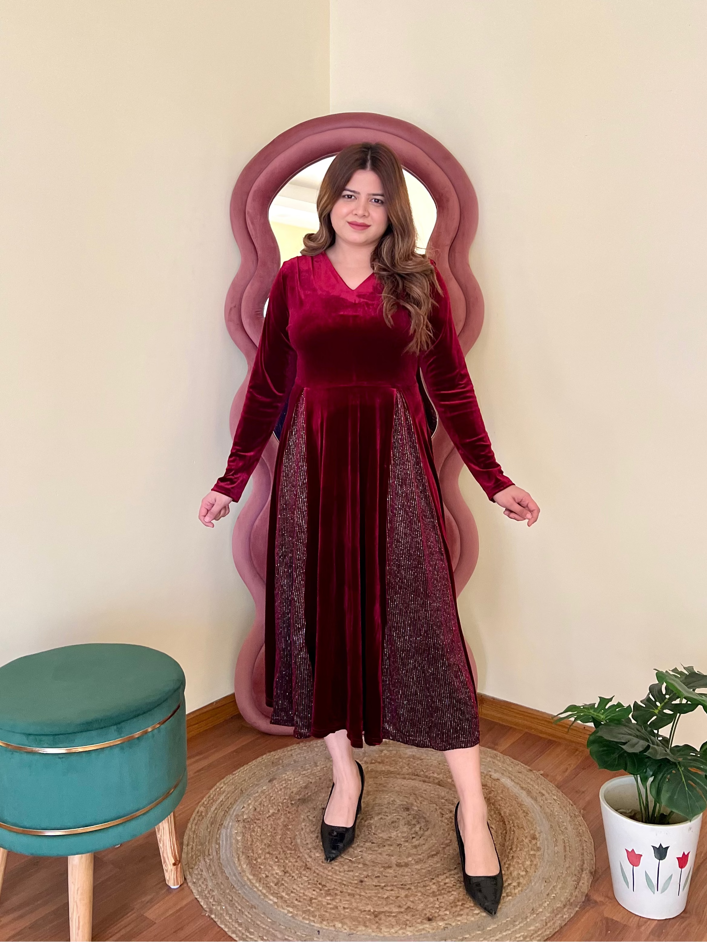 NEXA VELVET DRESS