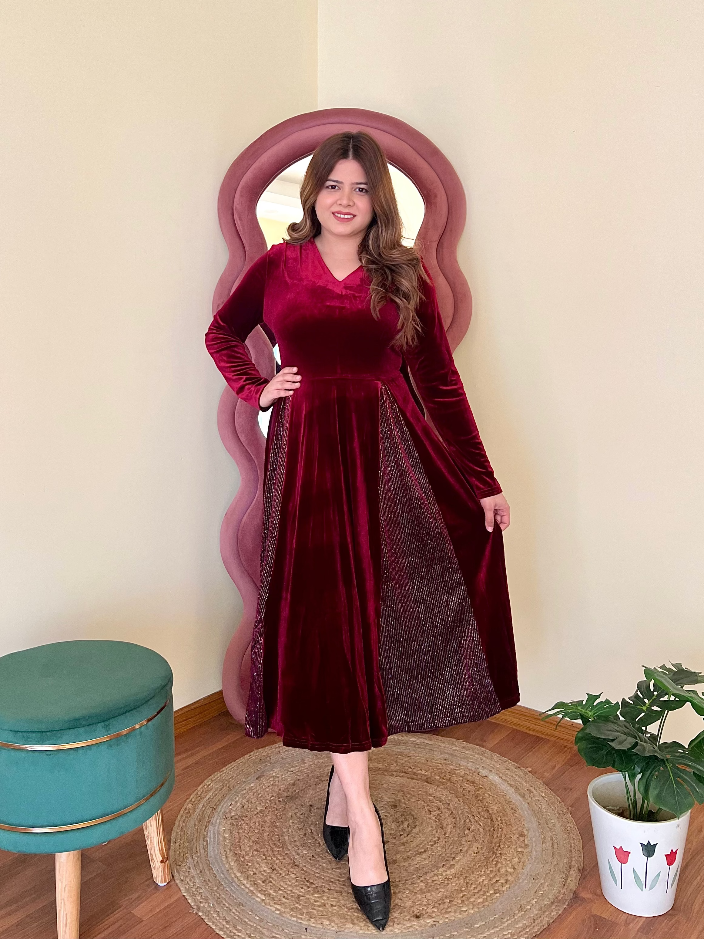 NEXA VELVET DRESS