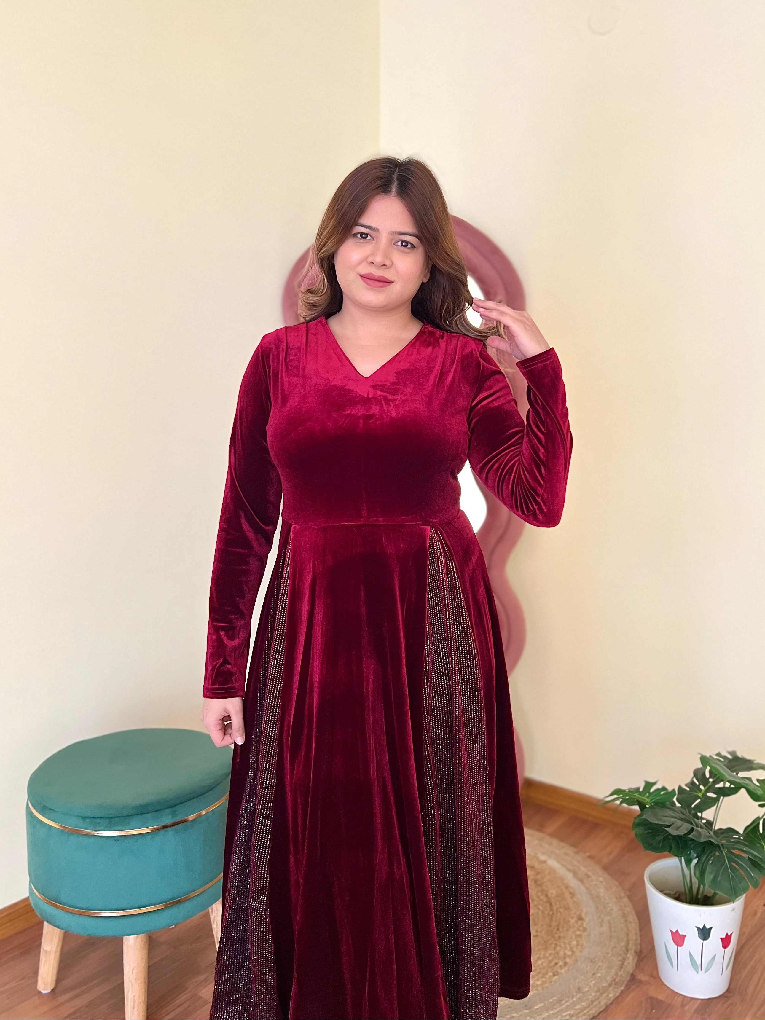 NEXA VELVET DRESS