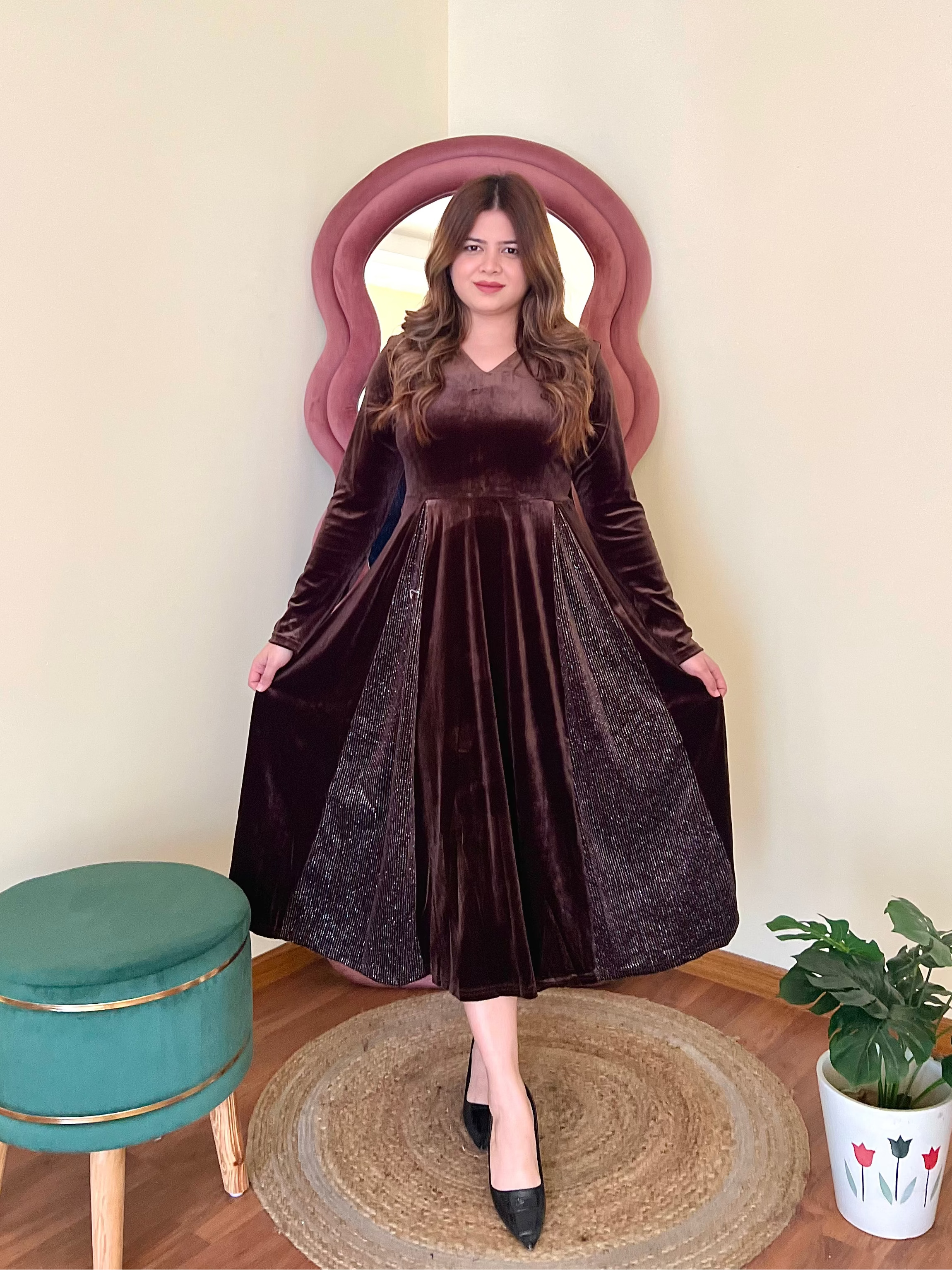 NEXA VELVET DRESS