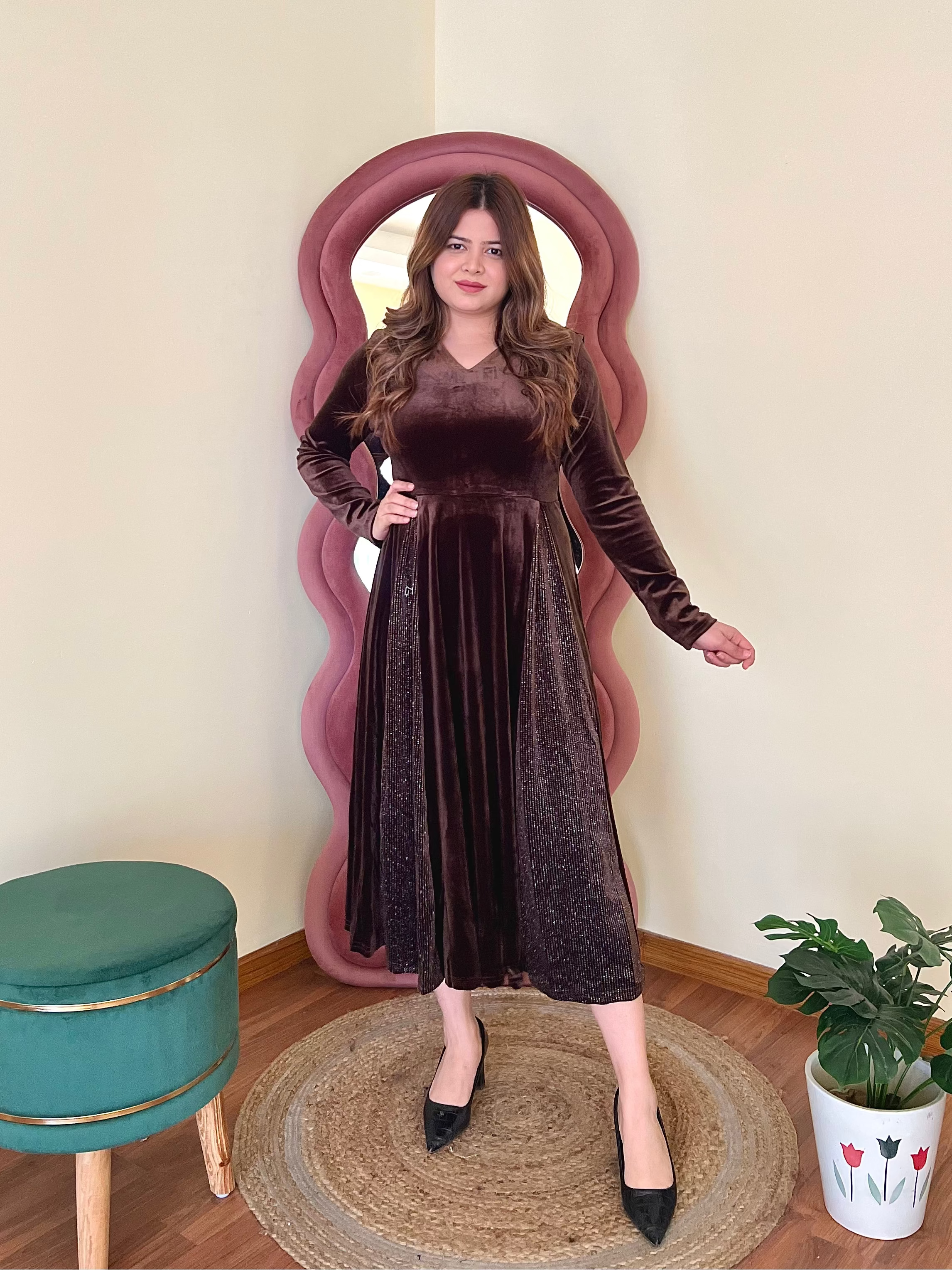 NEXA VELVET DRESS