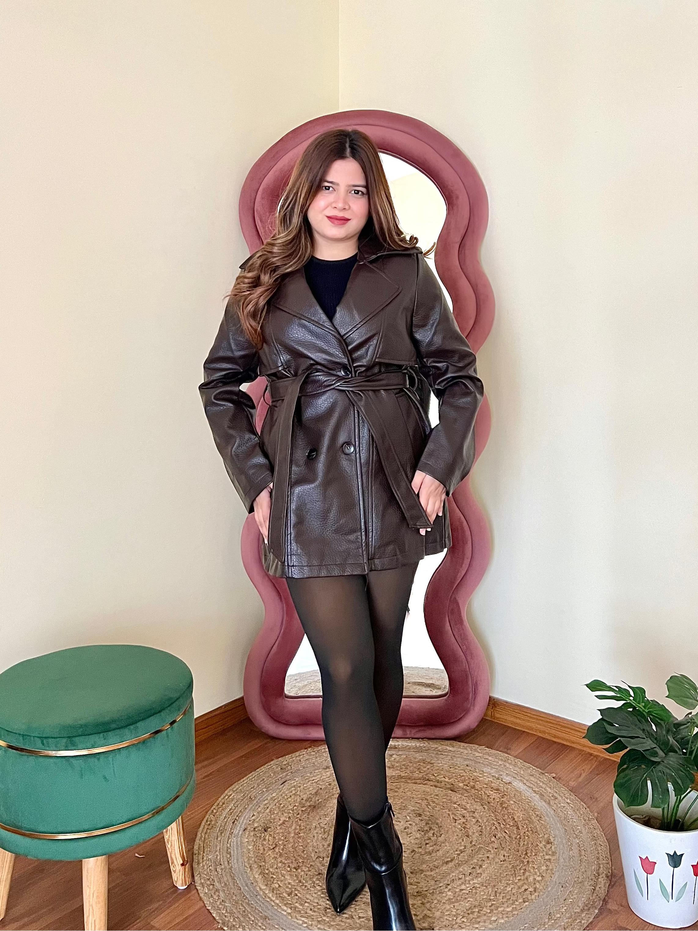 VIENA LEATHER COAT
