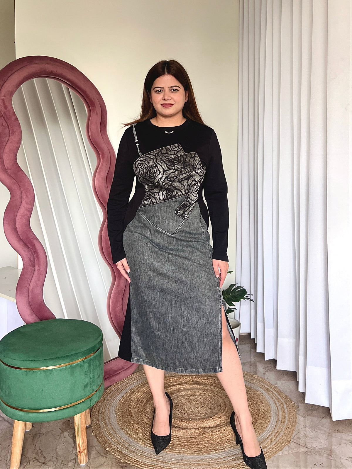 ANGEL DENIM DRESS
