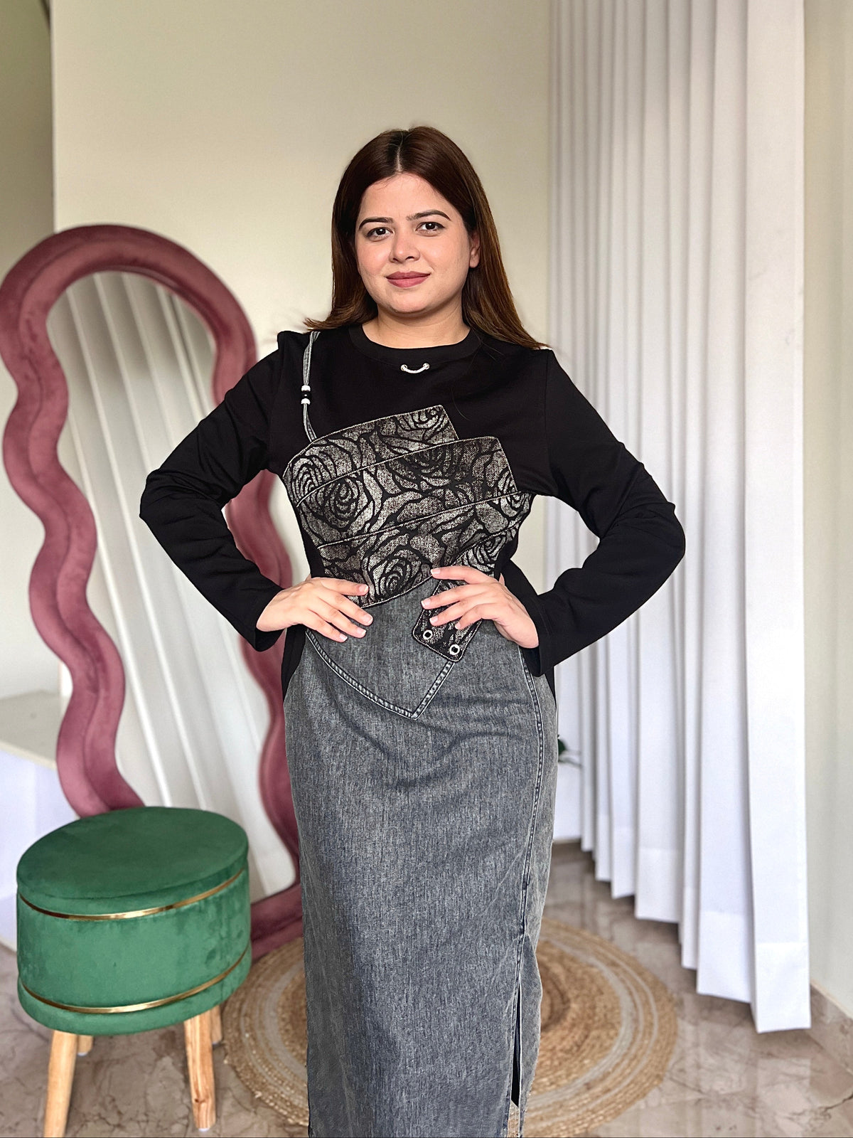 ANGEL DENIM DRESS