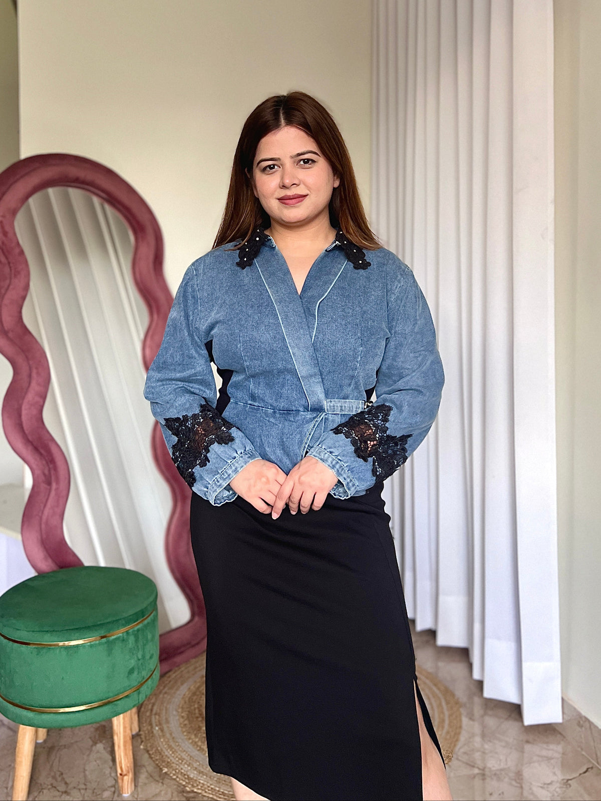 CRISSY DENIM DRESS