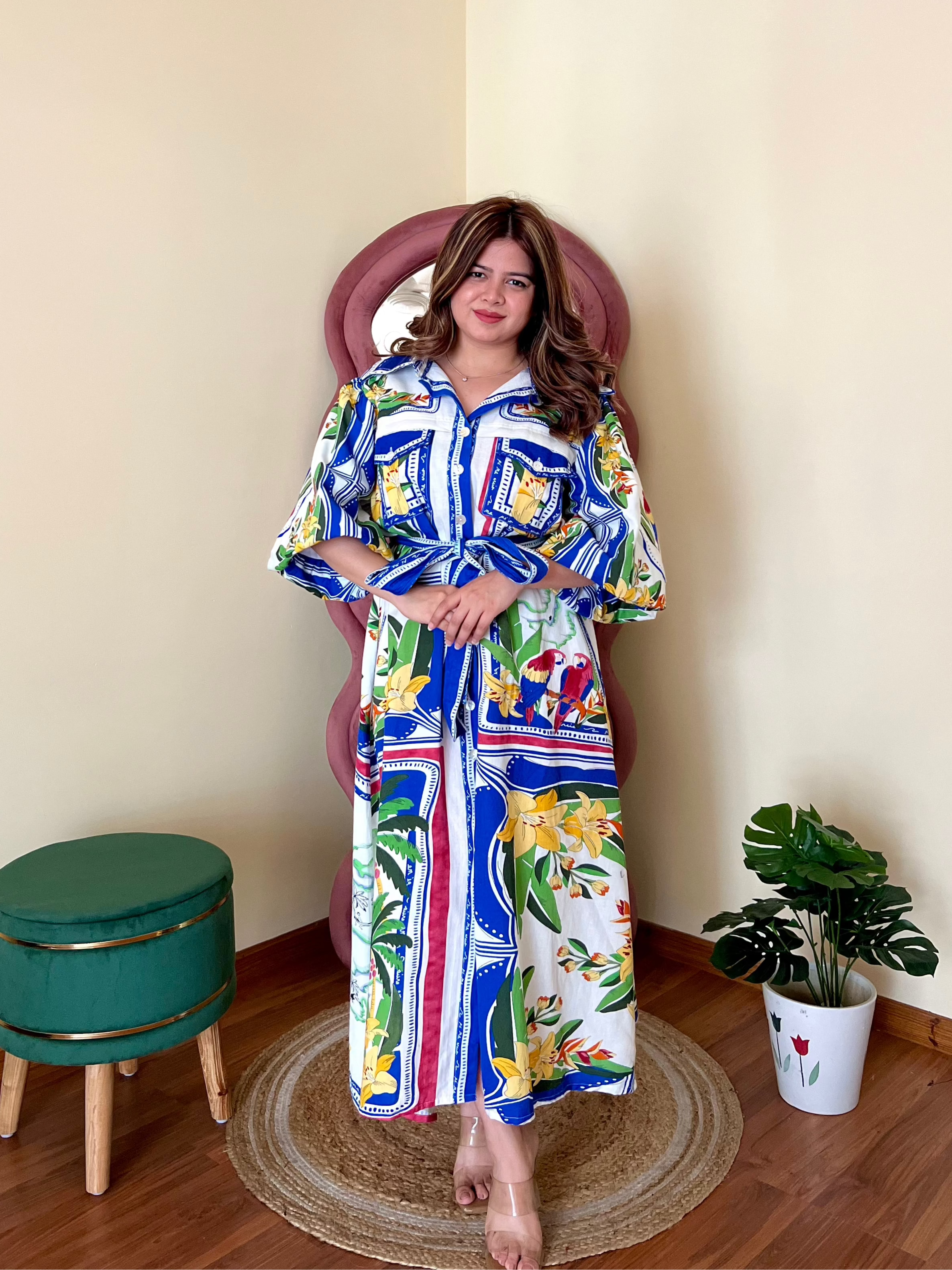 MACARENA PRINTED DRESS