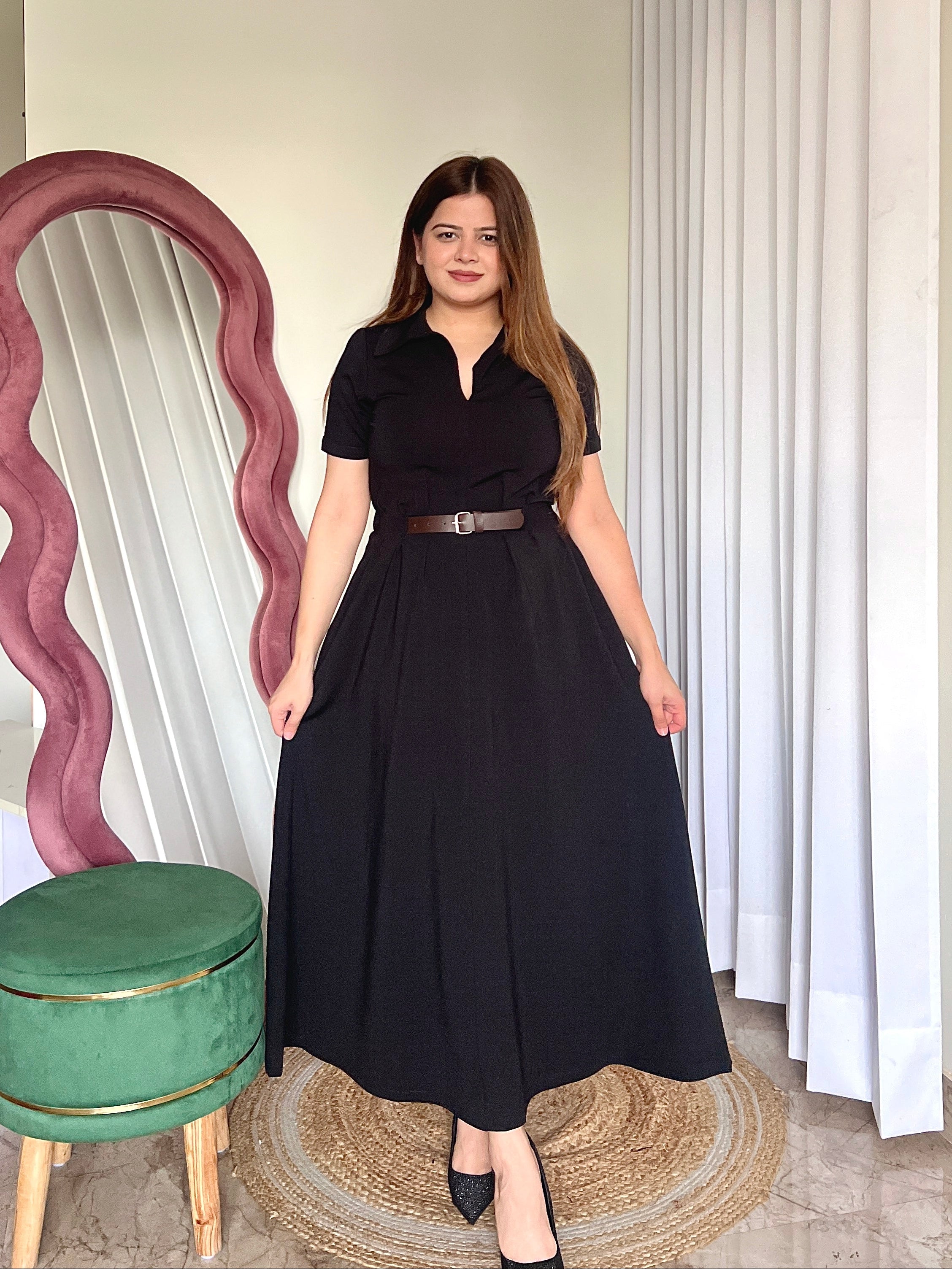 SHAWN BELTED DRESS
