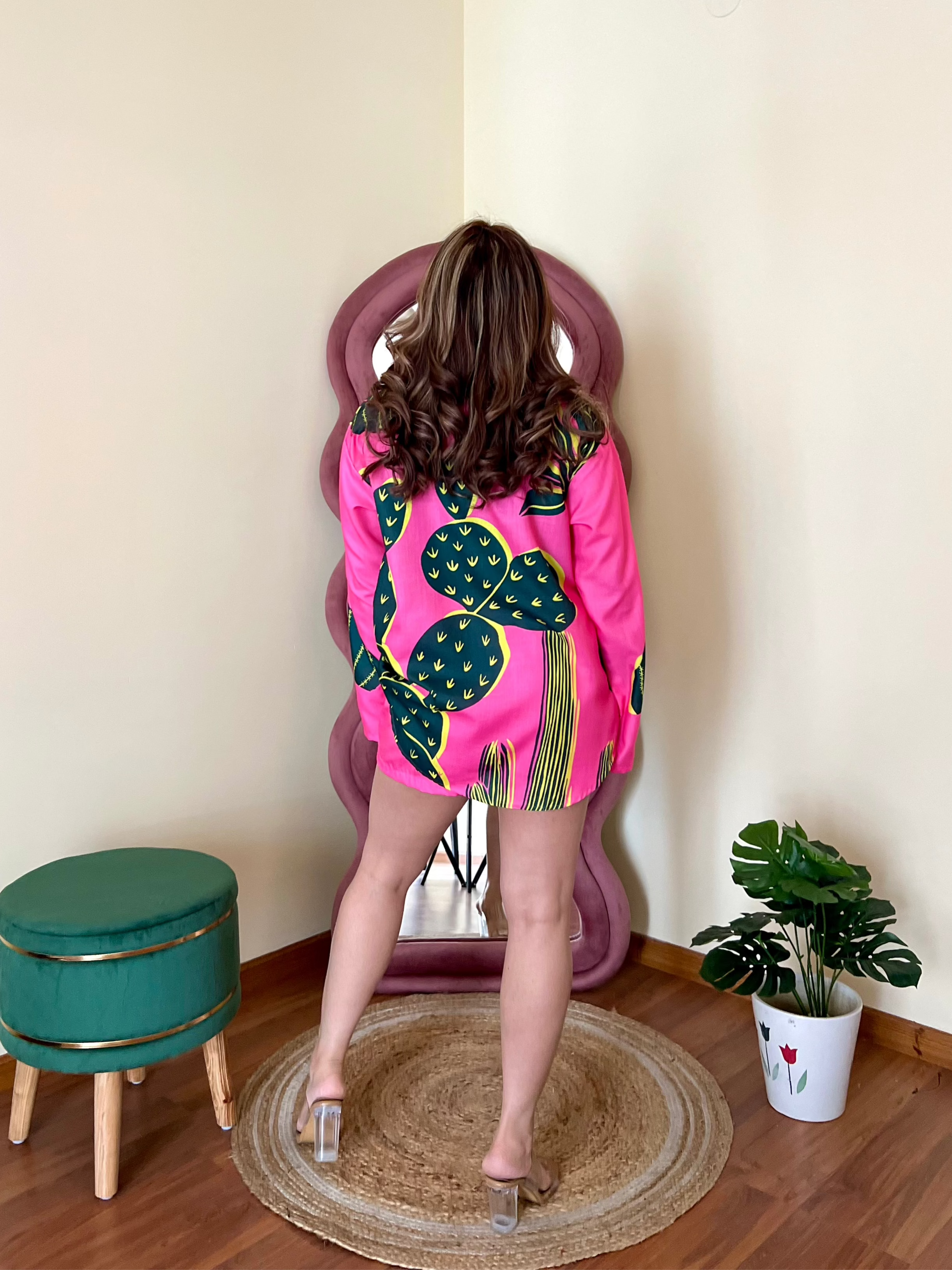 POPPY CACTUS SHORTS SET