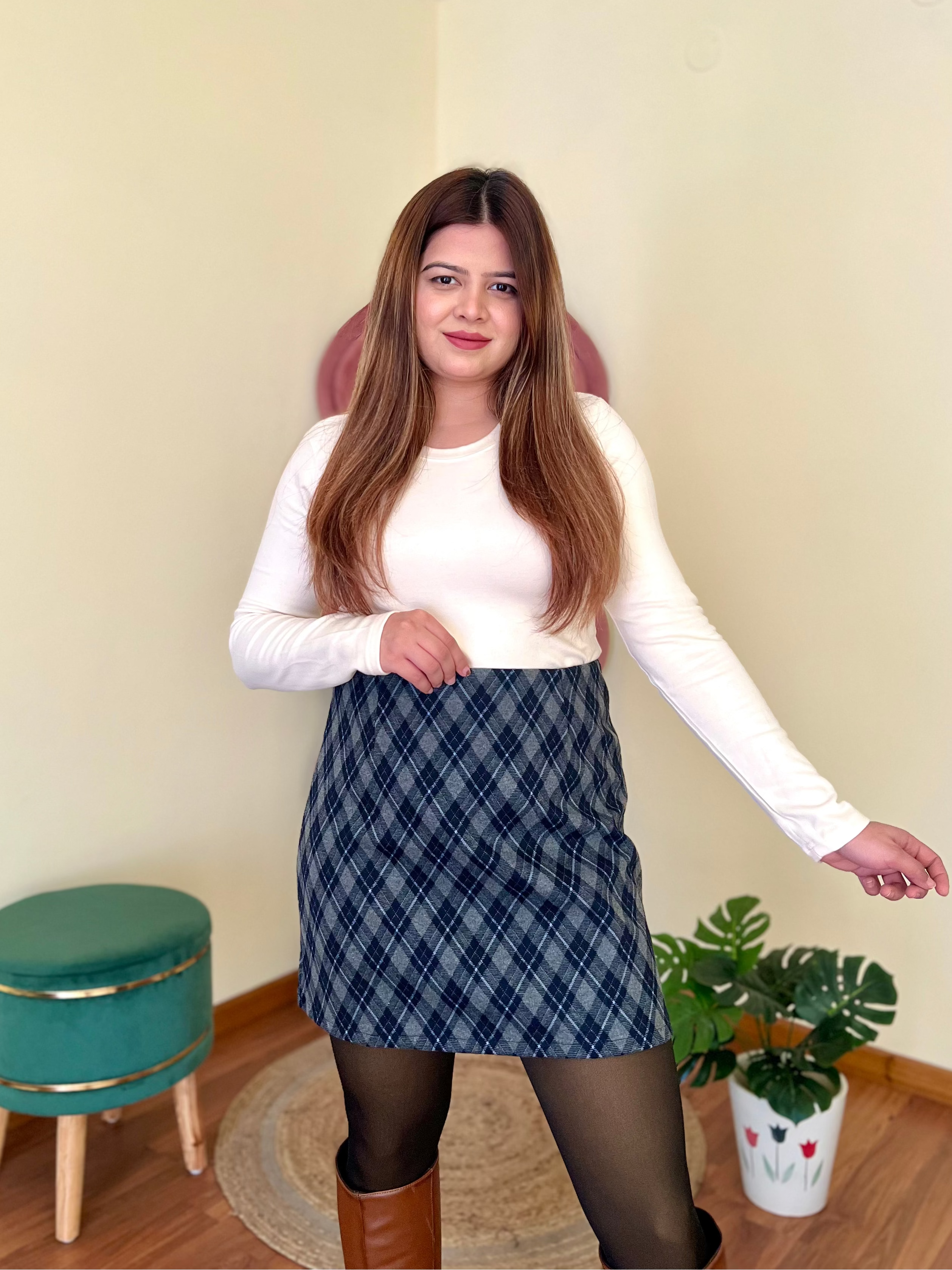 WILLY CHEQUERED SKIRT