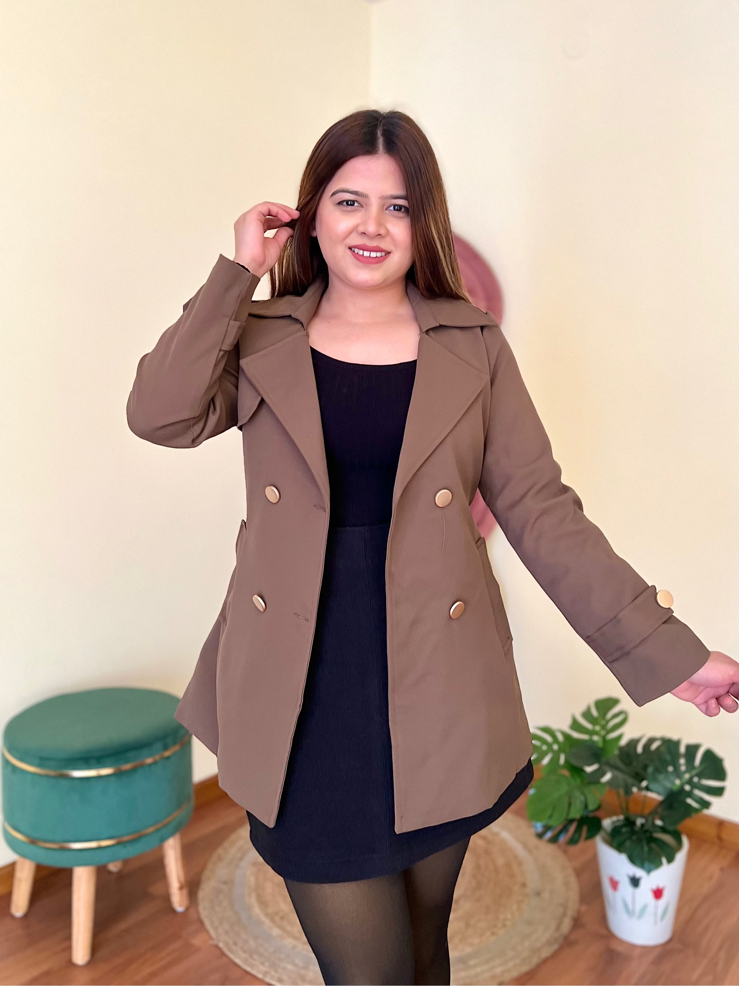 MIMI BELTED TRENCH COAT