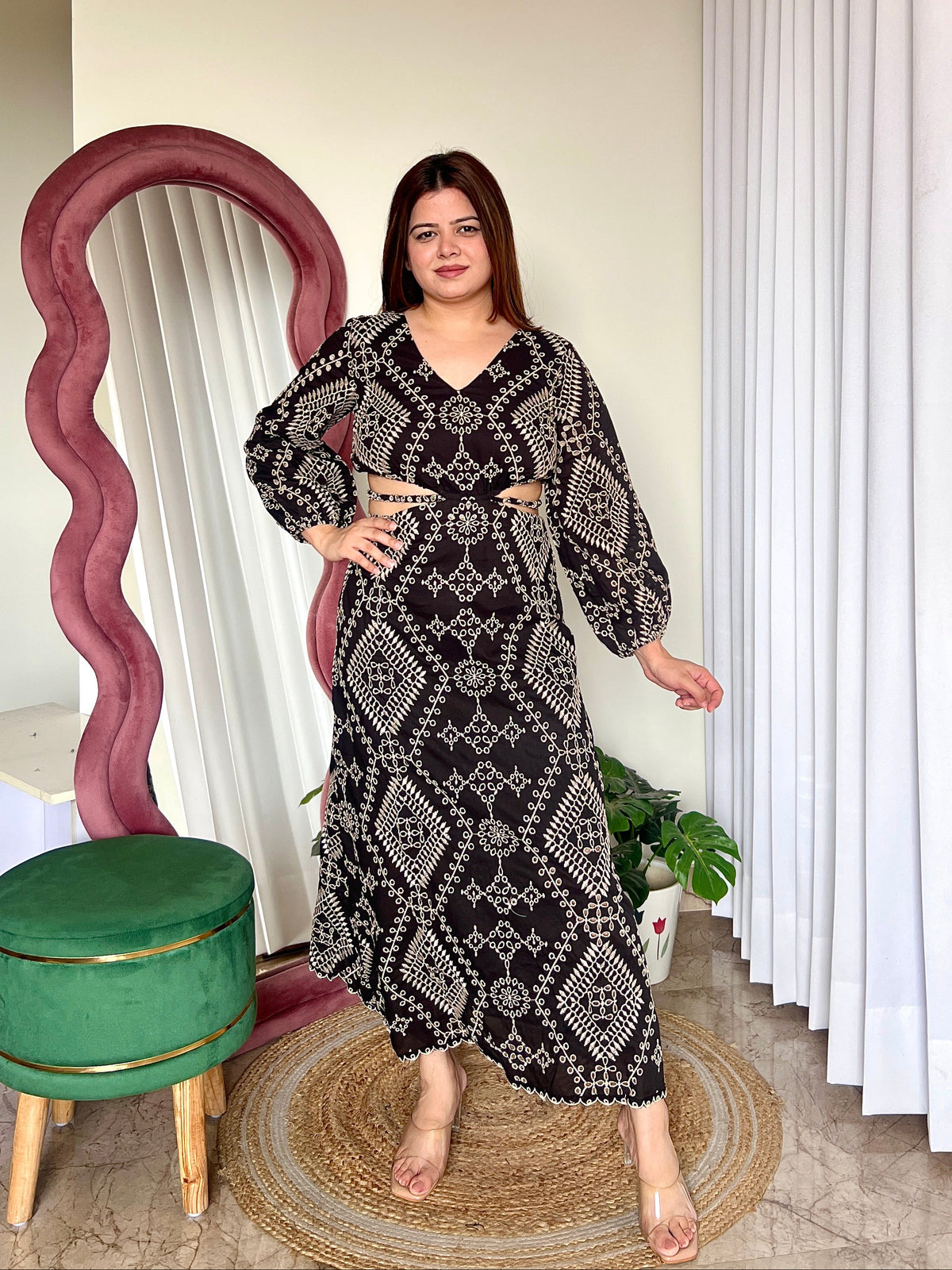 KNOX CUTWORK DRESS