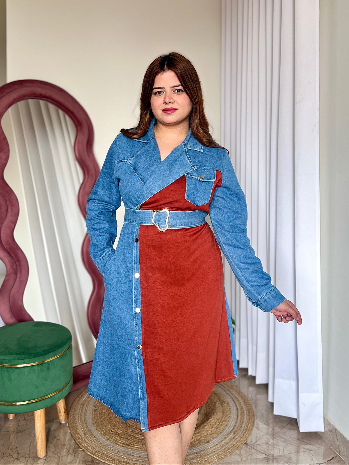 CARLOS DENIM DRESS