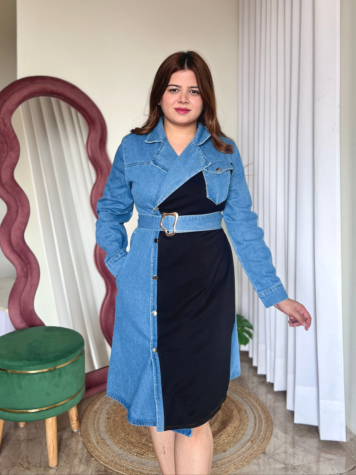 CARLOS DENIM DRESS