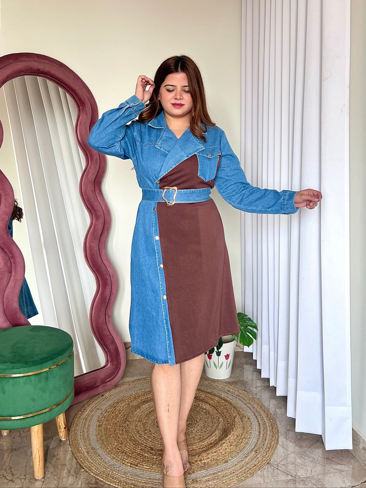 CARLOS DENIM DRESS